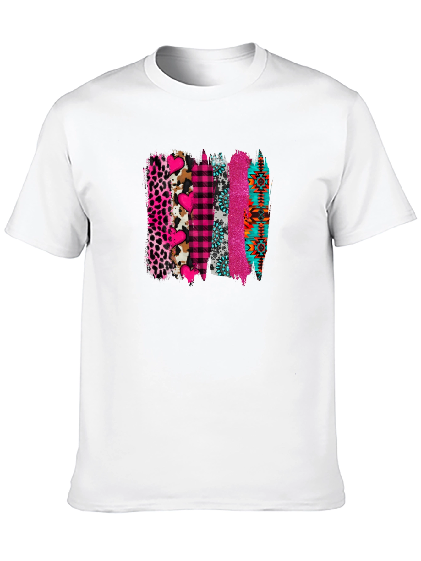 Black Funky Pattern T-Shirt view 10