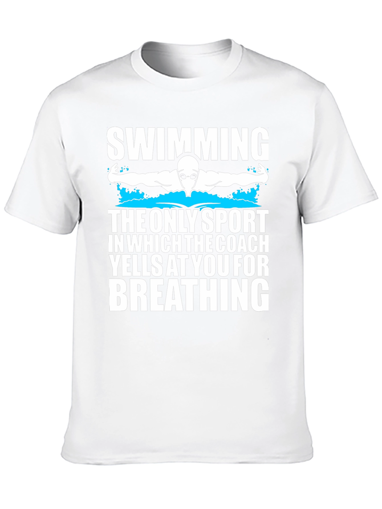 Black Swimming Coach Yells T-Shirt view 10