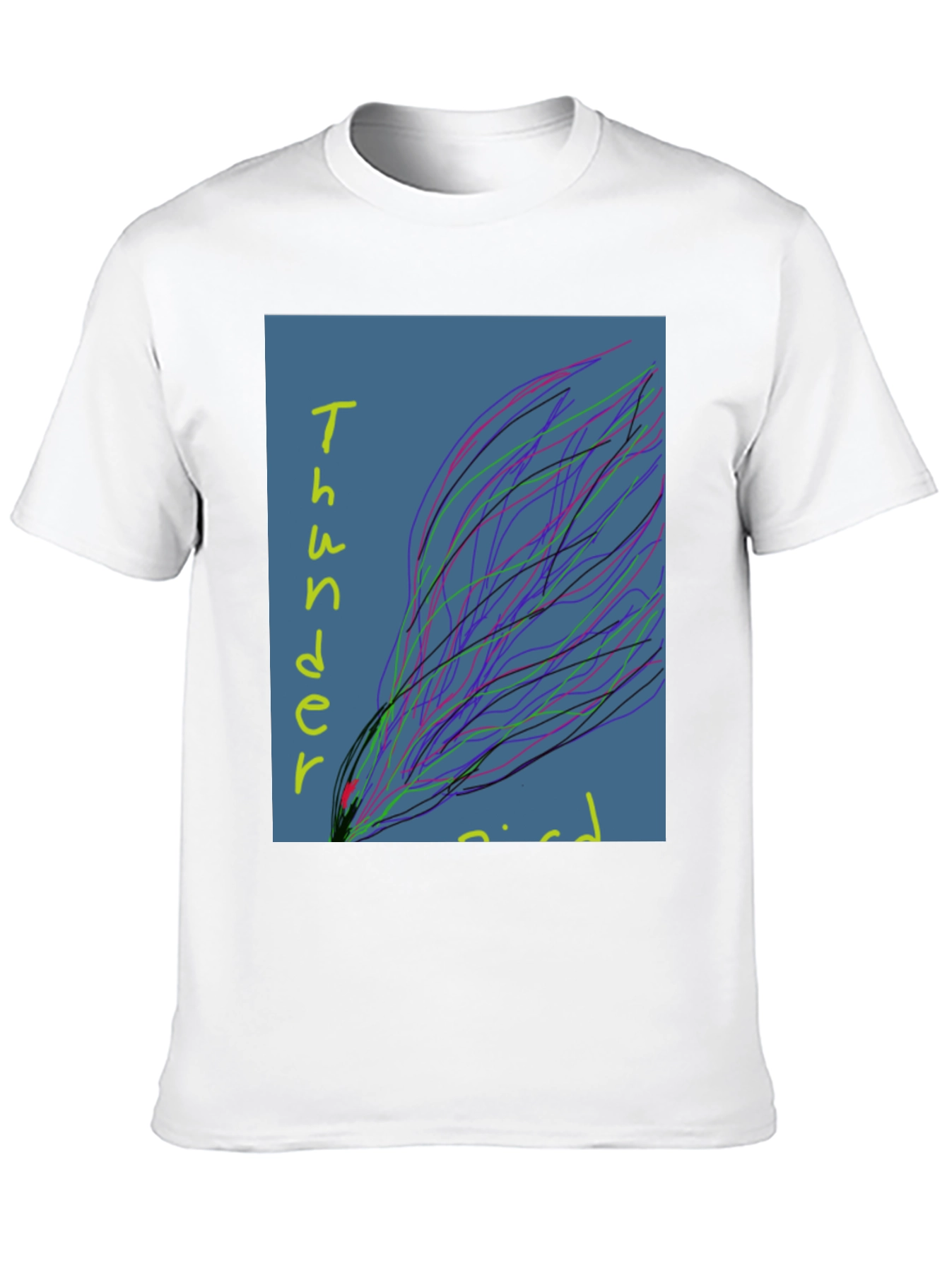 Black Abstract Graphic Print Black T-Shirt view 10