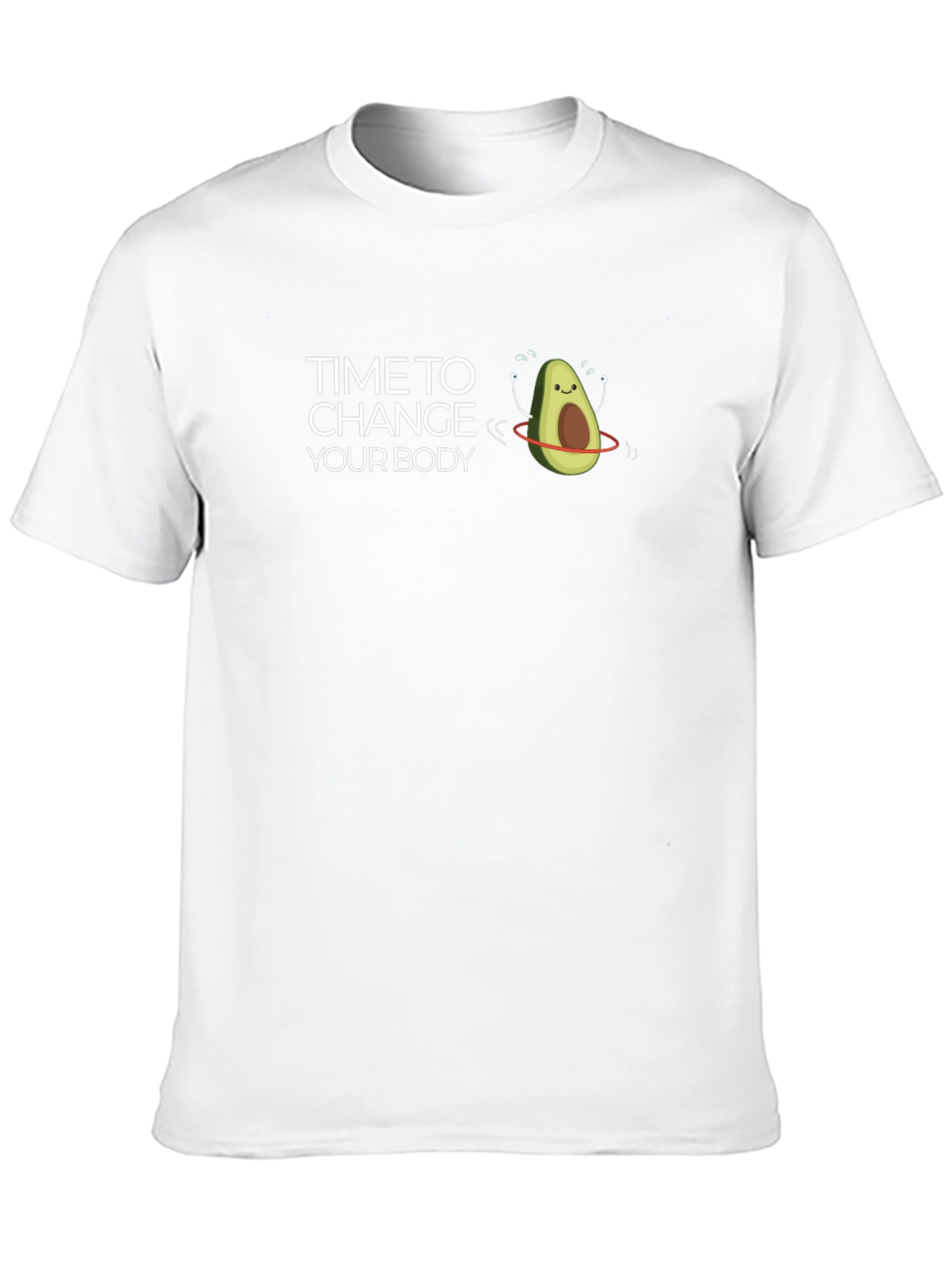 Black Funny Avocado Body Transformation T-Shirt view 10