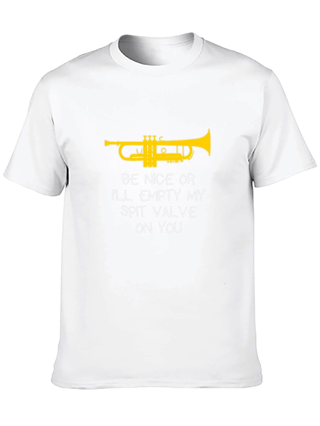 Black Funny Trumpet T-Shirt - Spit Valve Warning view 10