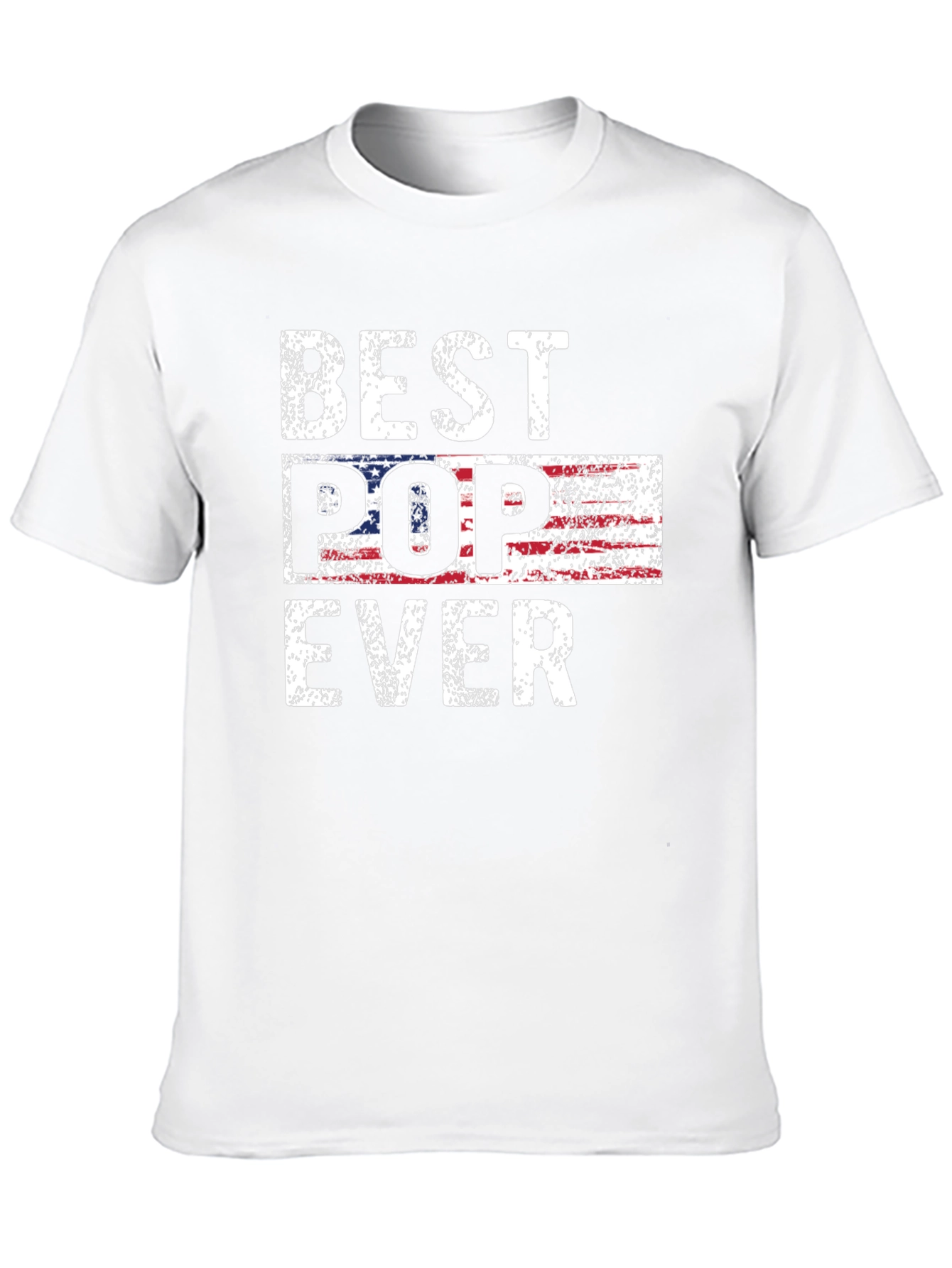 Black Best Pop Ever American Flag Graphic T-Shirt view 10