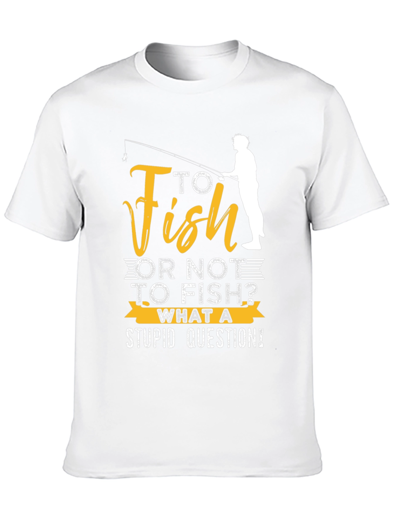 Black Funny Fishing T-Shirt: "To Fish or Not to Fish?" view 10
