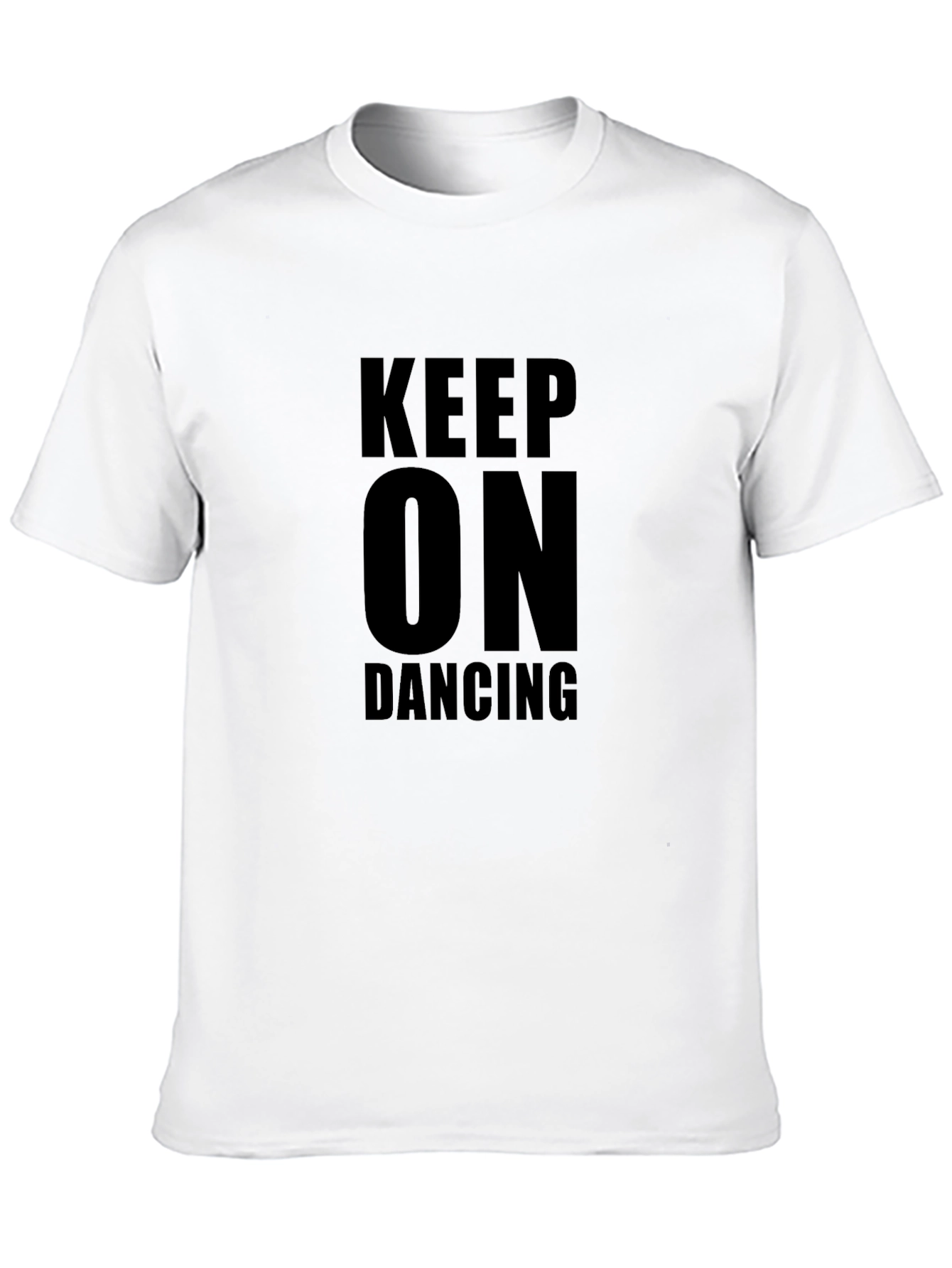 Black Keep On Dancing Black T-Shirt - Graphic Print view 10