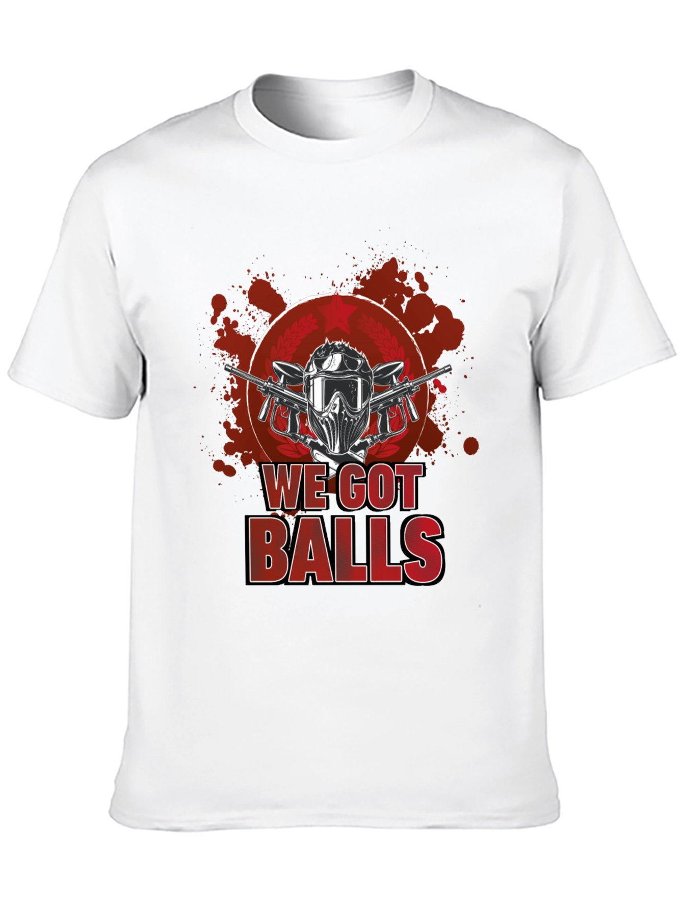 Black Paintball We Got Balls Graphic T-Shirt view 10