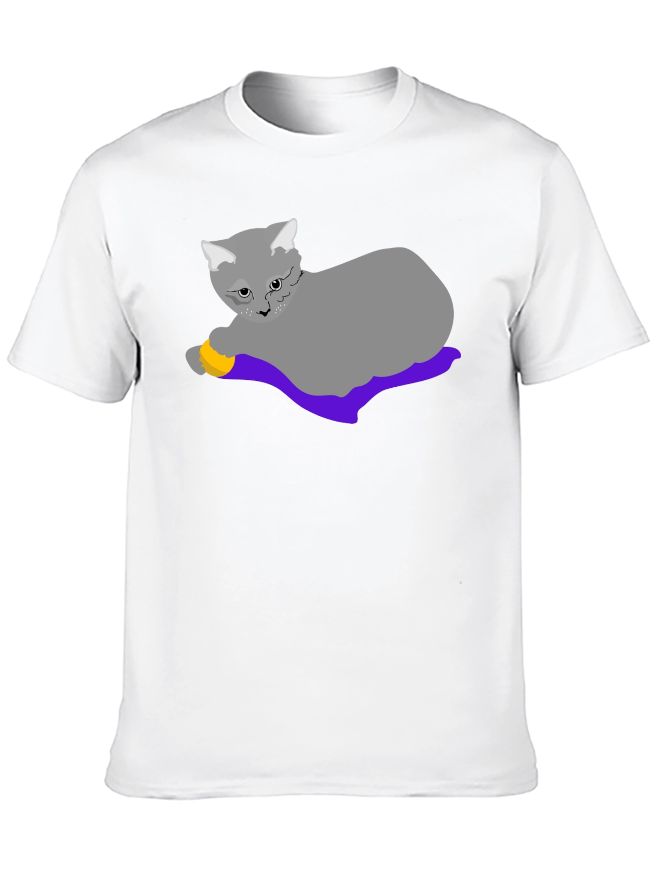 Black Cat Lover T-Shirt: Whimsical Cartoon Cat Design view 10
