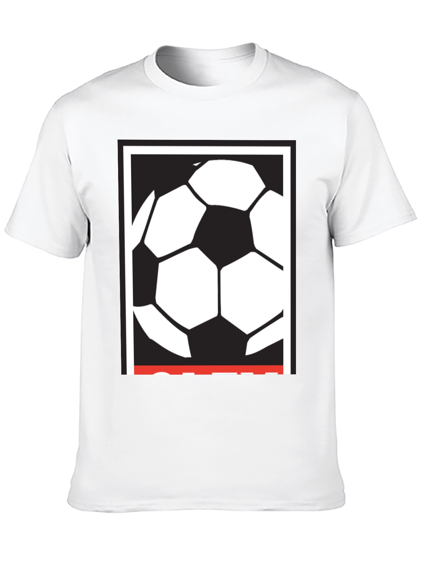 Black Soccer Ball Graphic Tee - Classic Black T-Shirt view 10