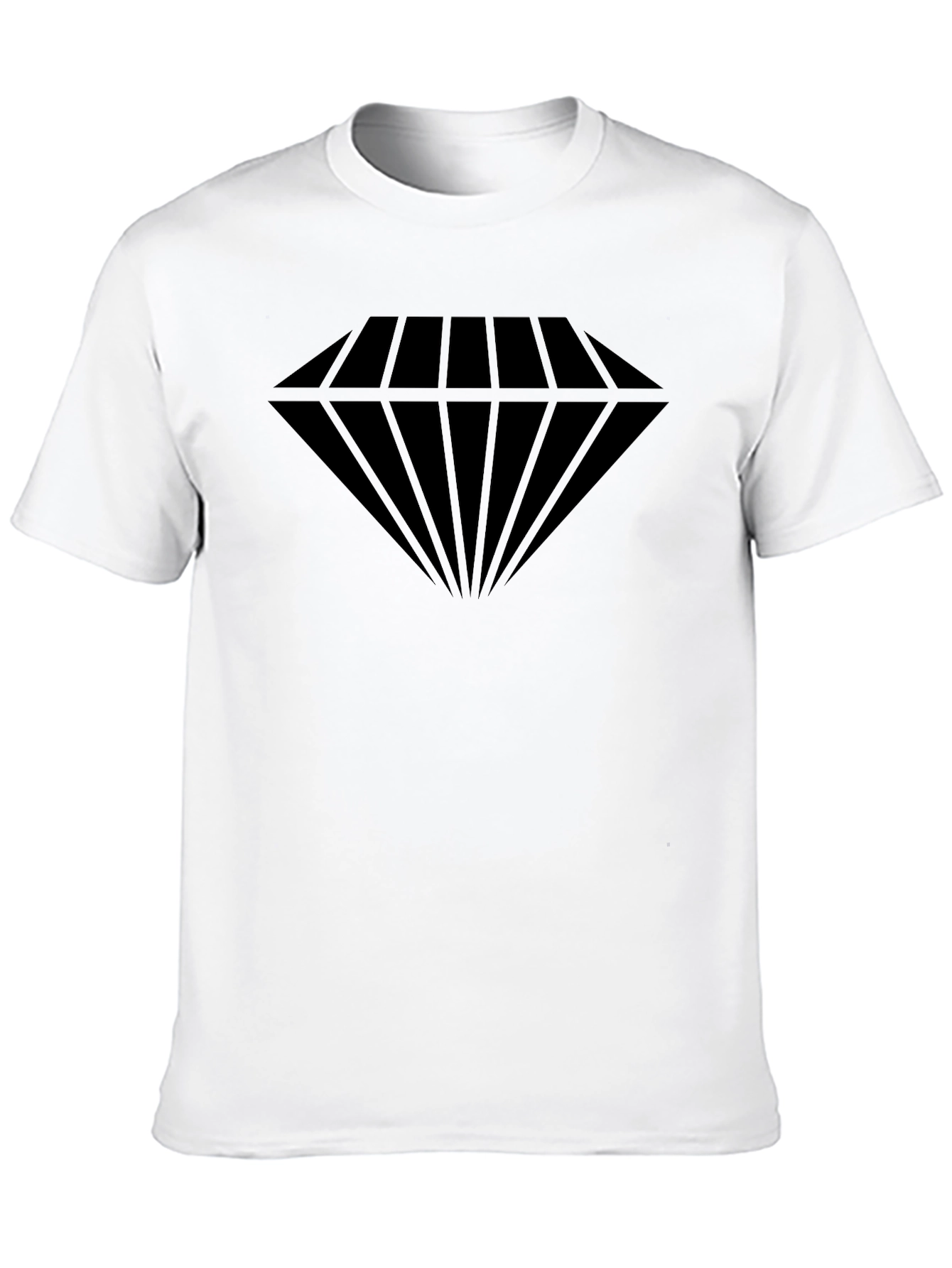 Black Diamond Graphic Tee - Black Cotton Blend Casual Wear view 10