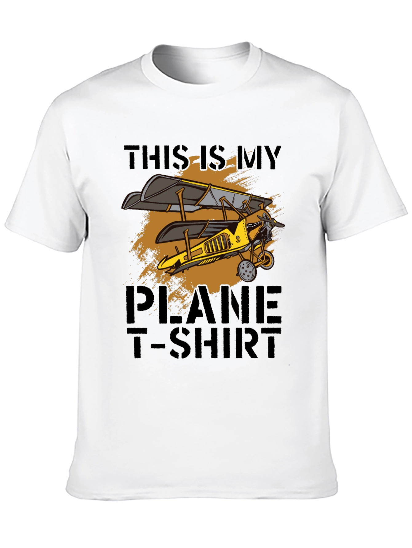 Black Vintage Biplane T-Shirt - Airplane Lover Gift view 10
