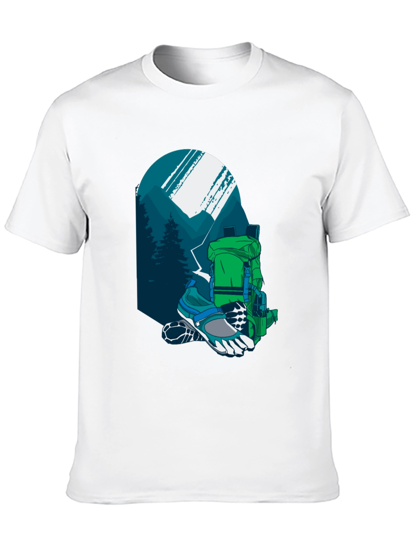 Black Hiking Adventure Graphic Tee view 10