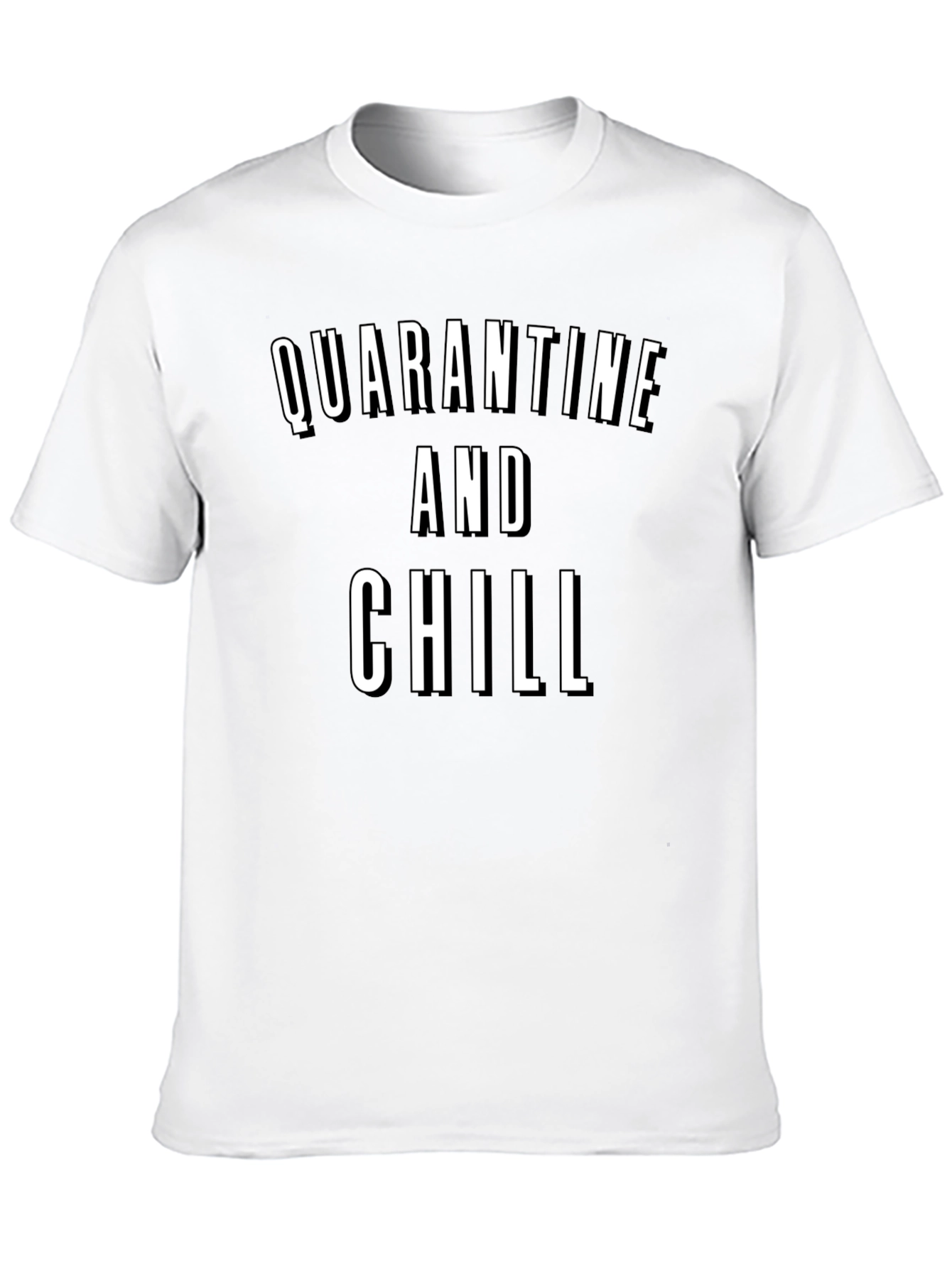 Black Quarantine and Chill Graphic T-Shirt view 10
