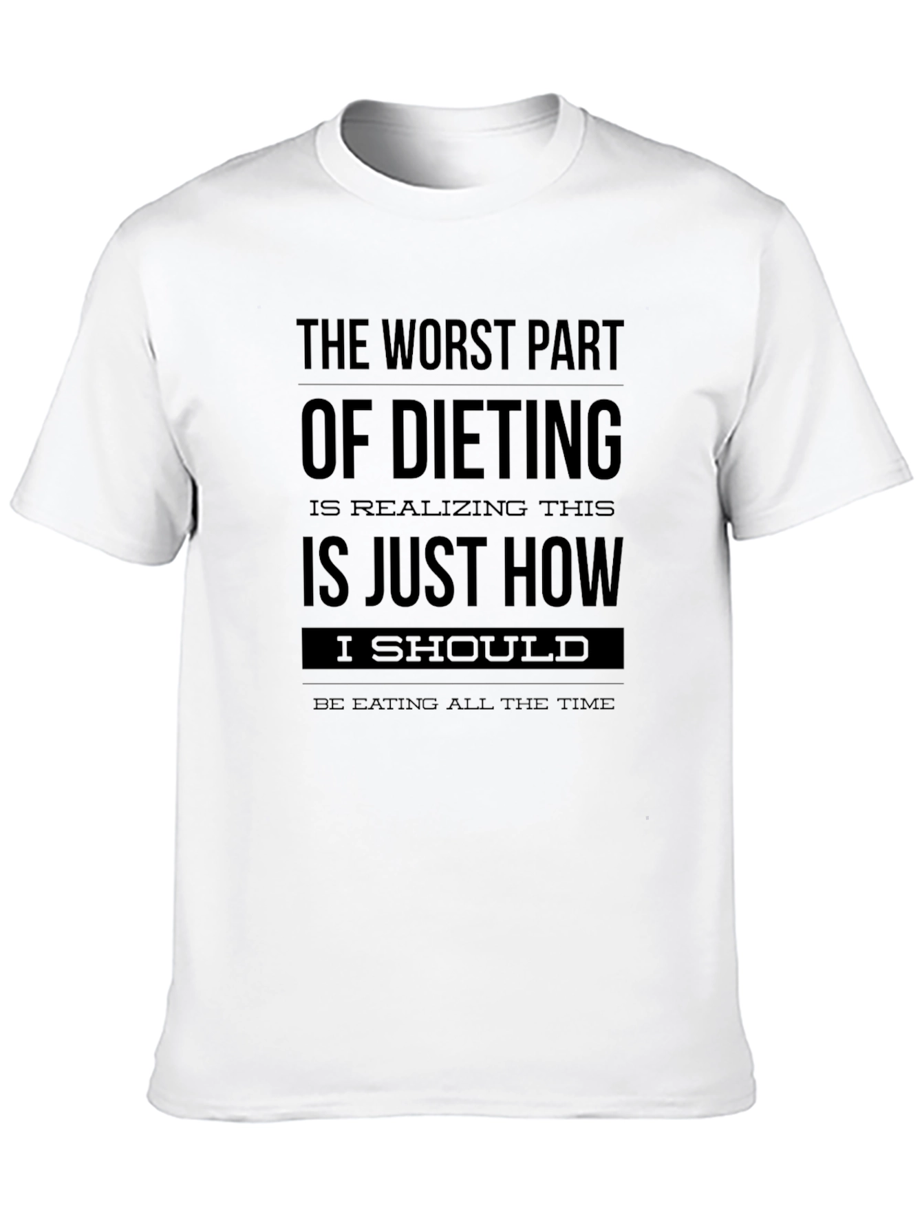 Black Dieting Humor T-Shirt view 10