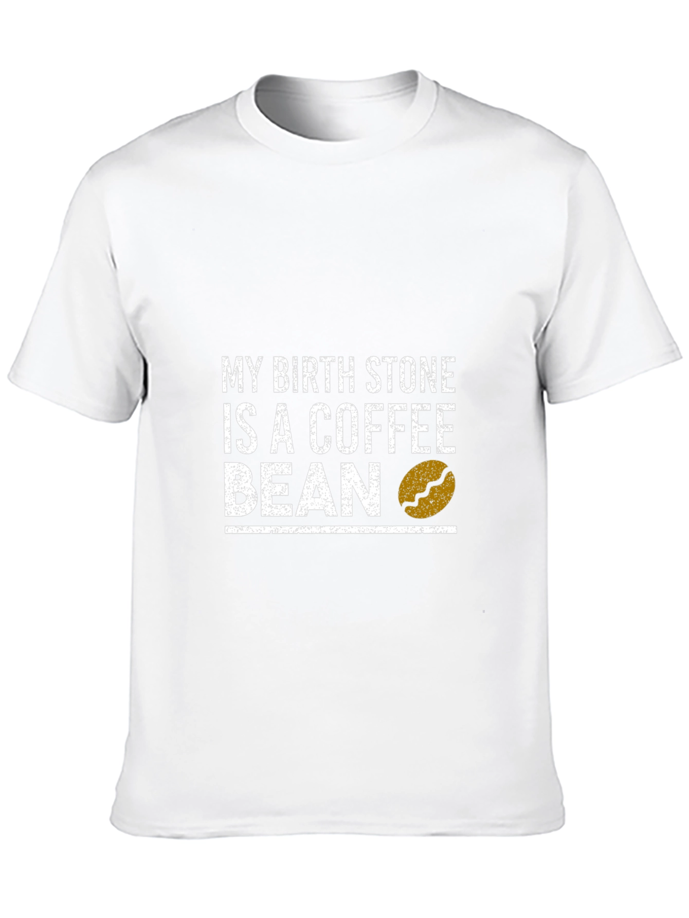 Black Coffee Bean Birthstone Graphic Tee - Unisex Cotton T-Shirt view 10