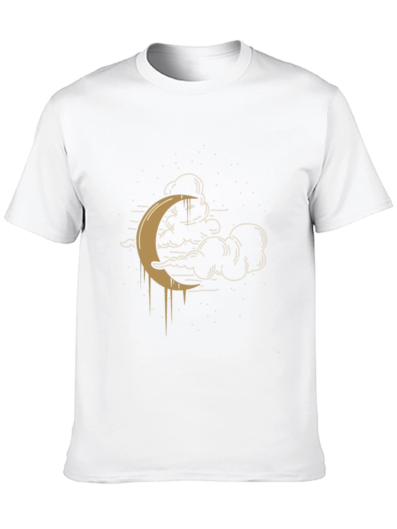 Black Celestial Crescent Moon Graphic Tee - Black view 10