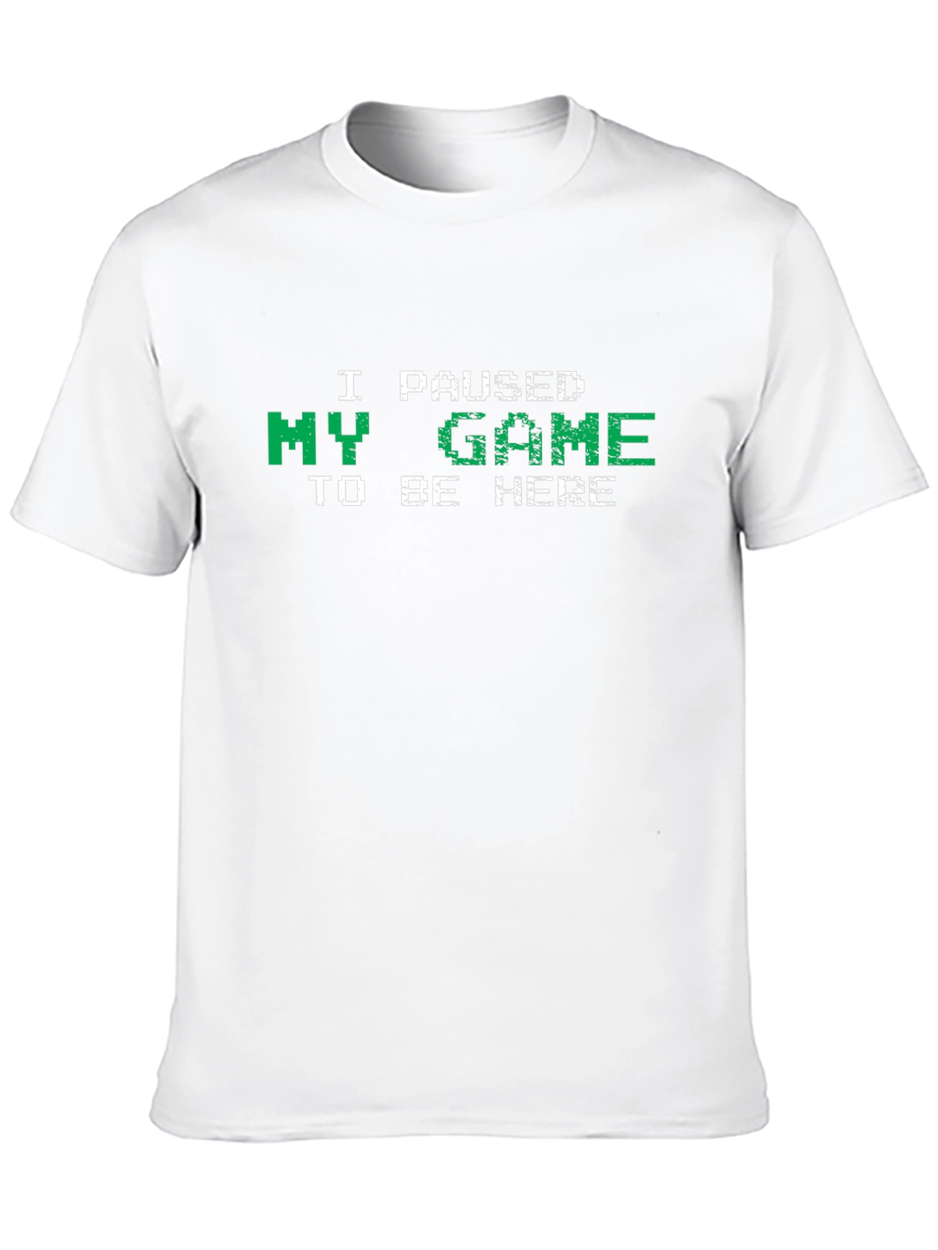 Black I Paused My Game to Be Here Funny Gamer T-Shirt view 10