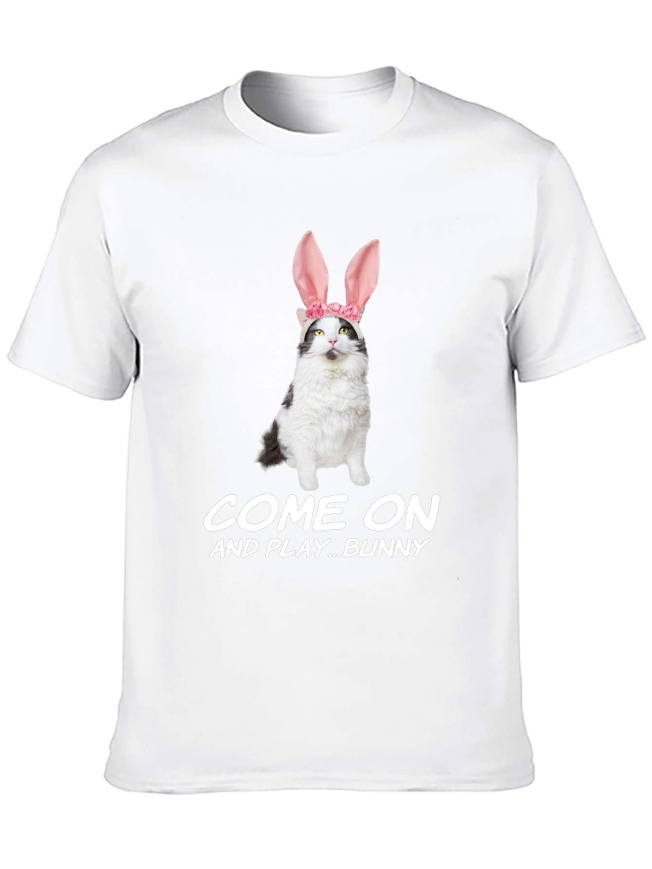 Black Come On Bunny T-Shirt view 10