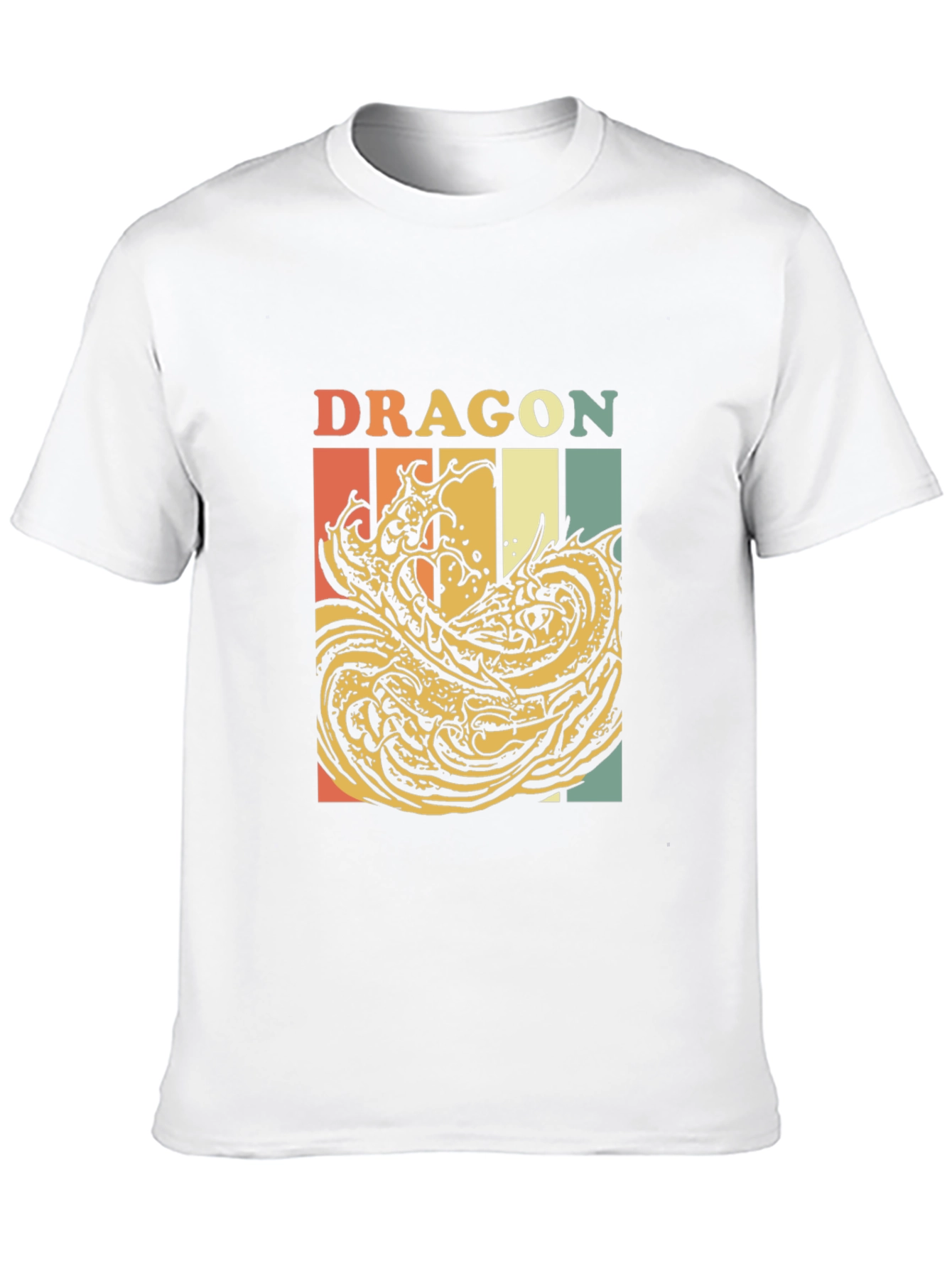 Black Retro Dragon Graphic T-Shirt - Vintage Style Tee view 10