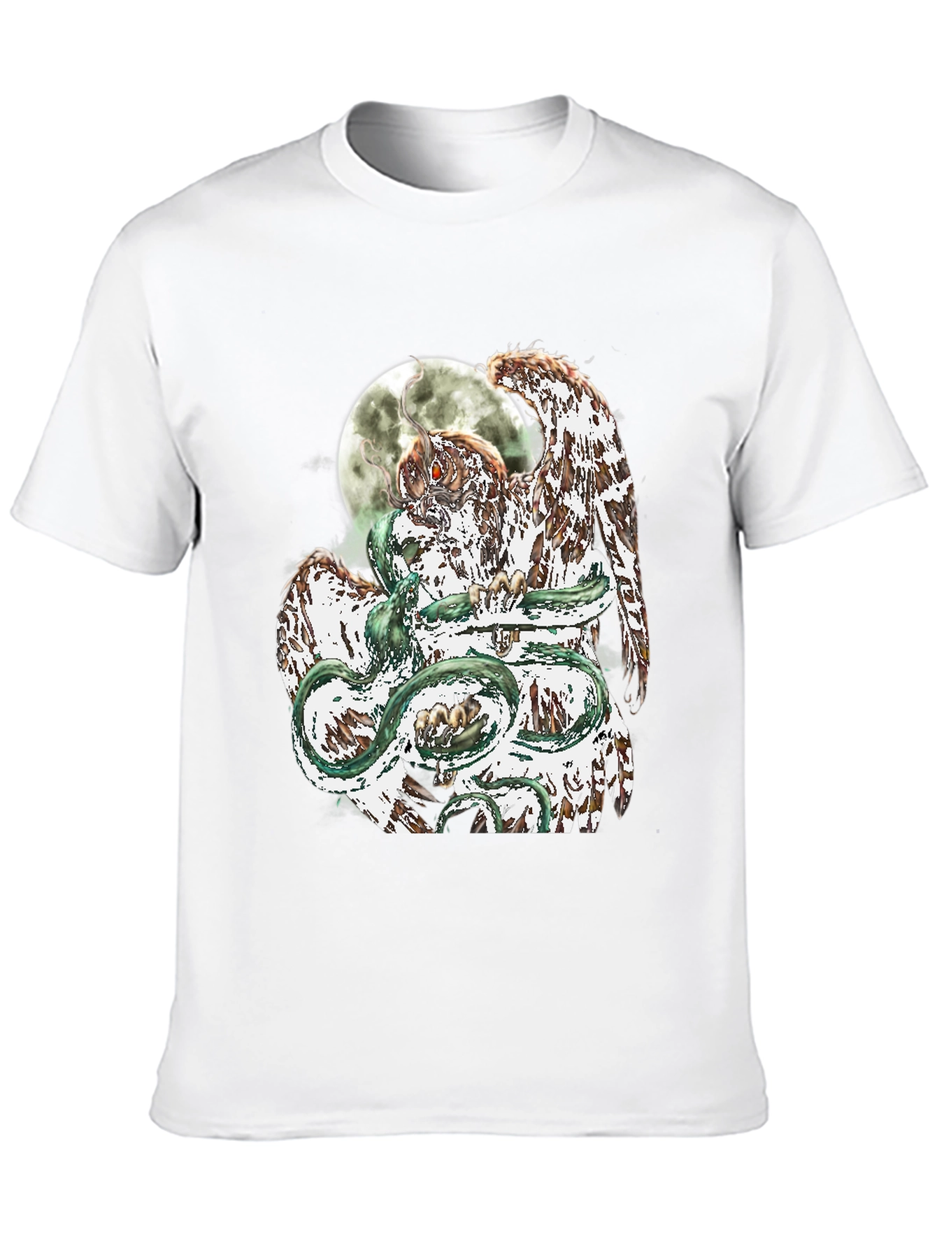 Black Owl and Serpent Graphic Tee view 10