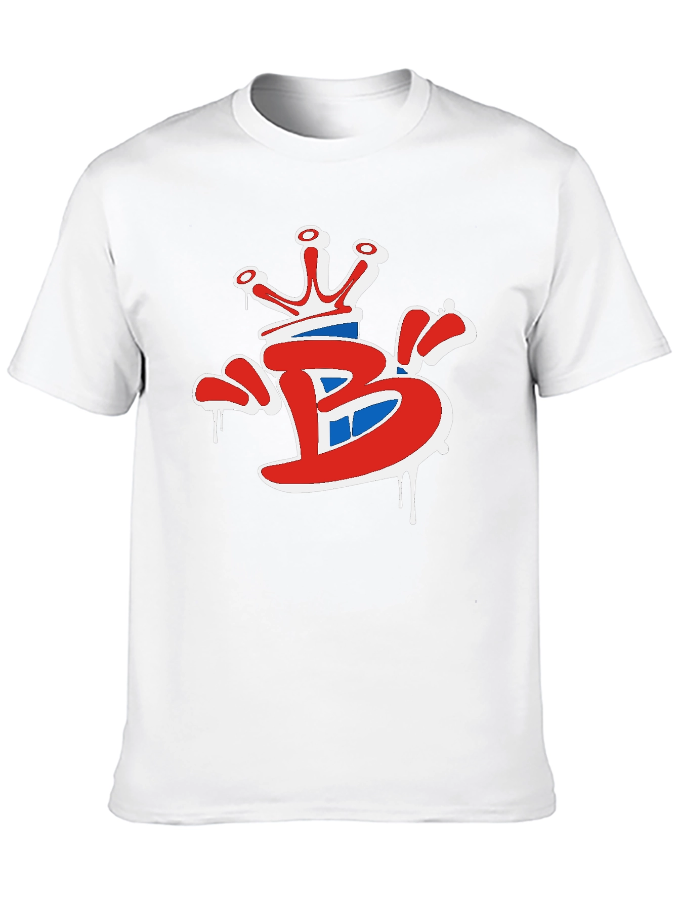 Black Crown 'B' Graphic Tee - Stylish Black Cotton T-Shirt view 10