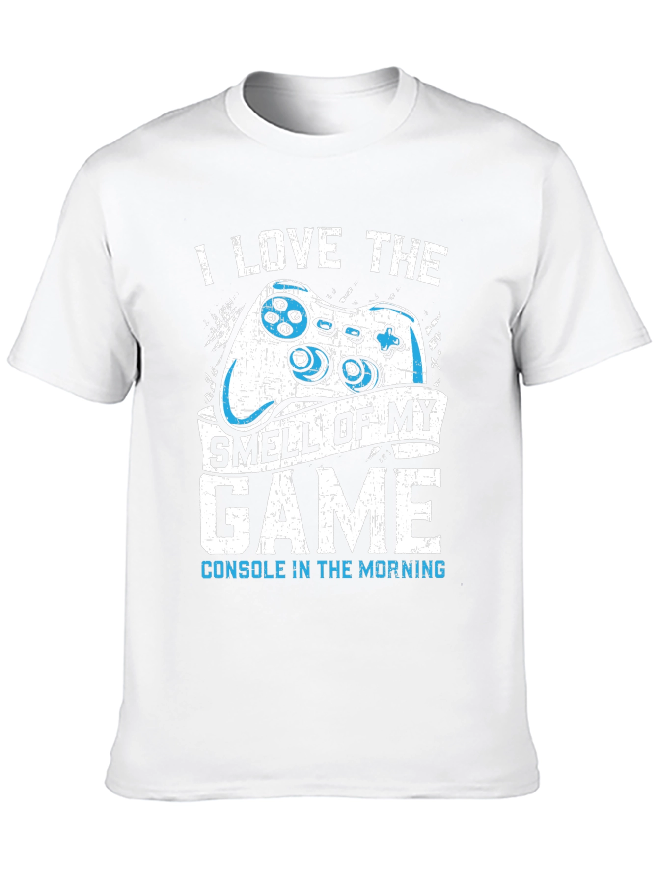 Black I Love the Smell of My Game Console T-Shirt view 10