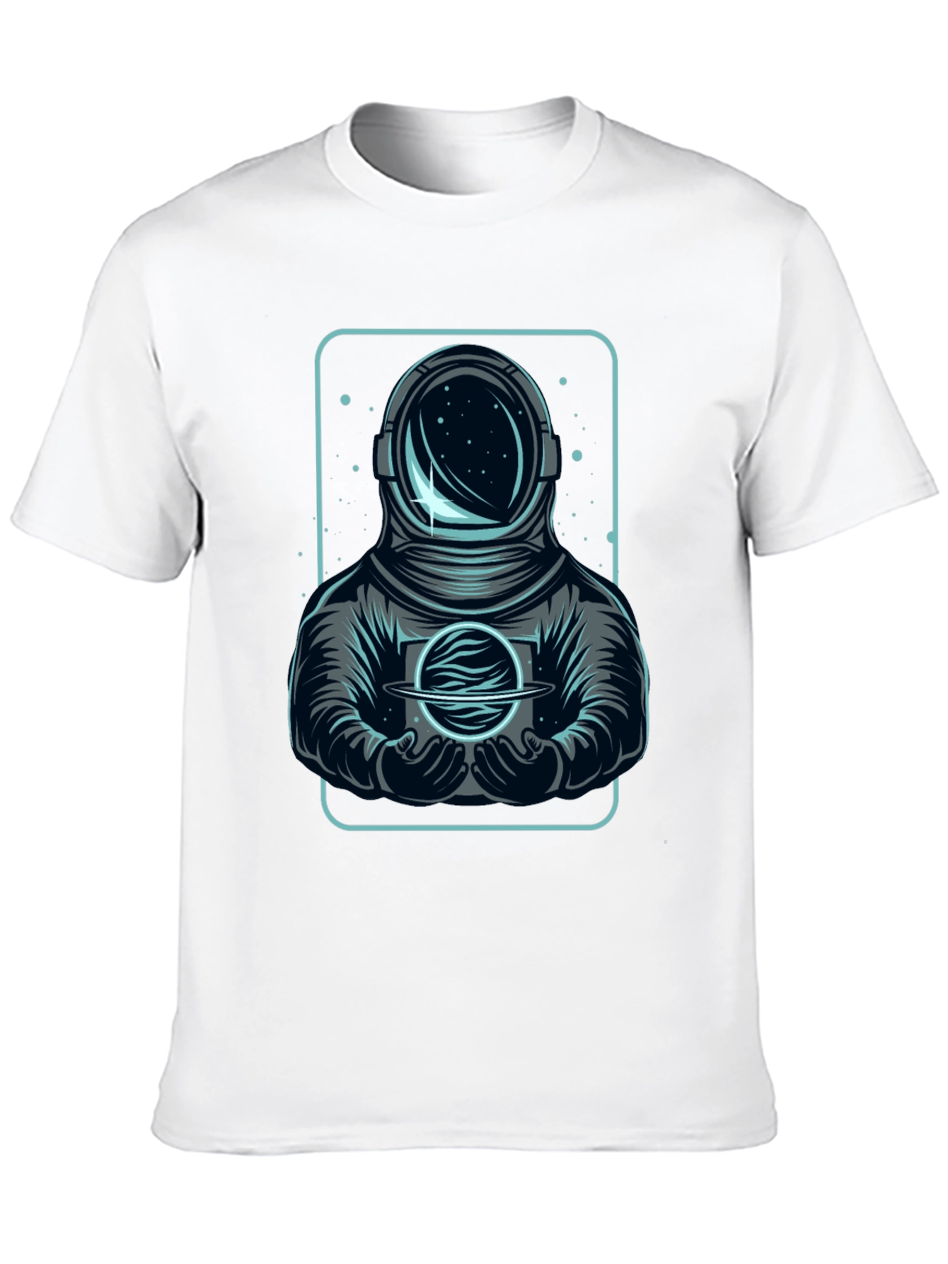 Black Astronaut Graphic T-Shirt - Space Explorer Design view 10
