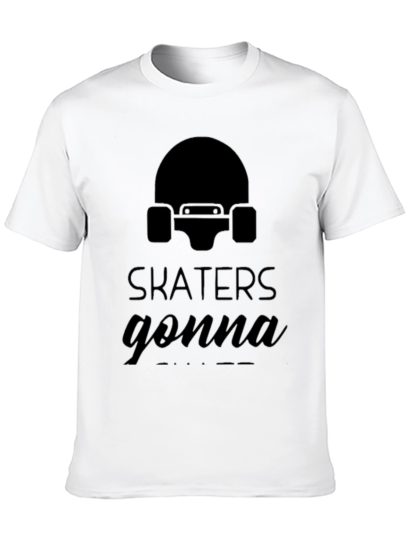 Black Skaters Gonna Skate Graphic T-Shirt - Black view 10