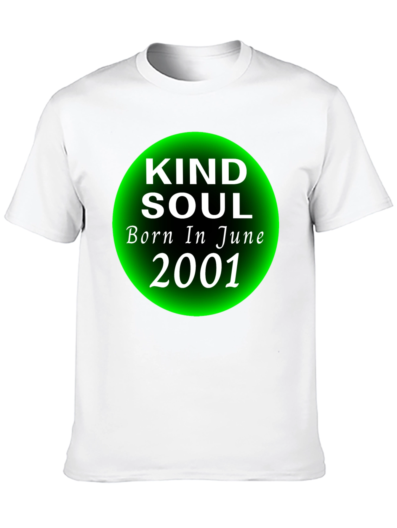Black Kind Soul Born in June 2001 T-Shirt view 10