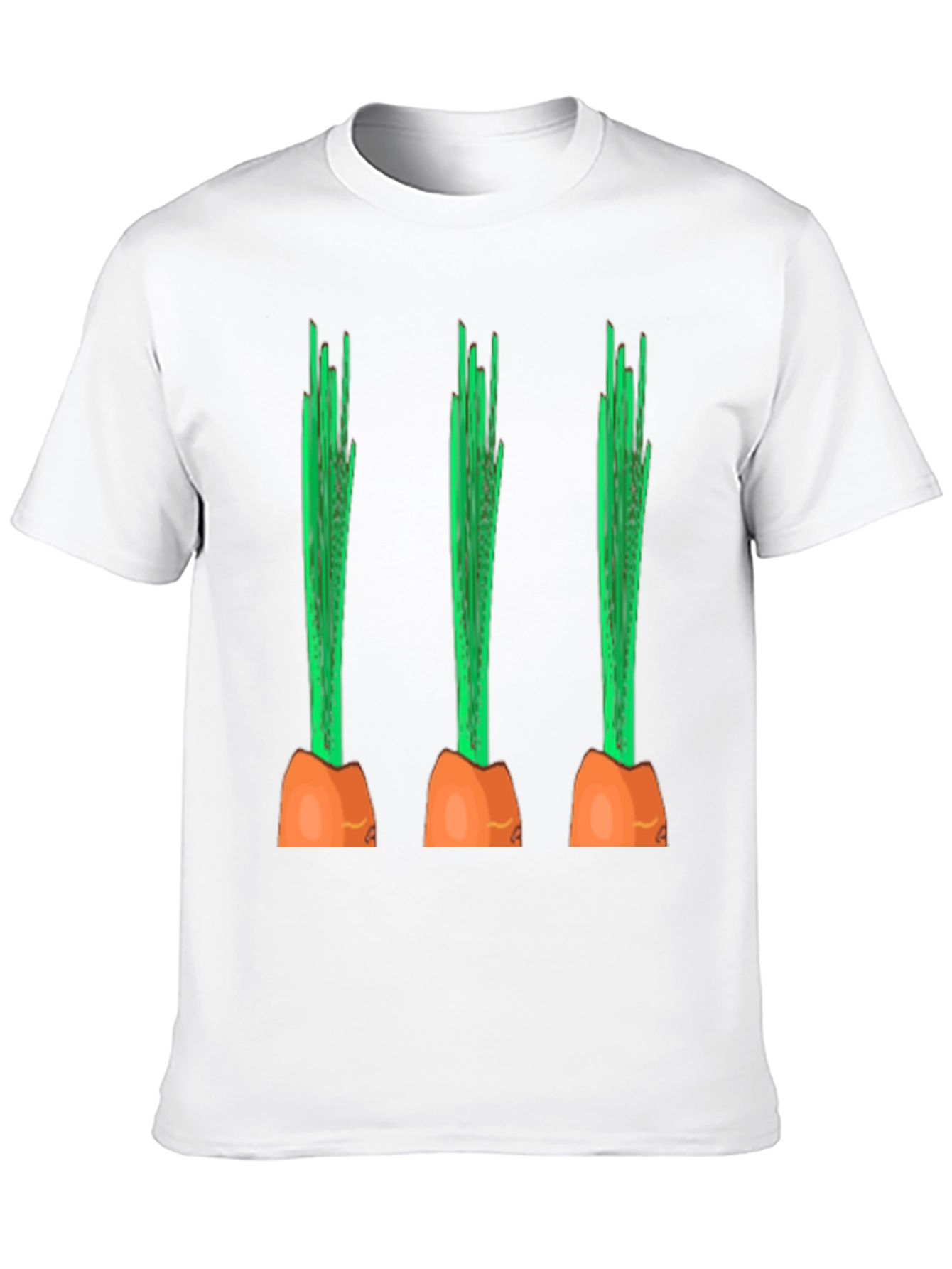 Black Funny Carrot Graphic Tee - Black Cotton Casual Shirt view 10
