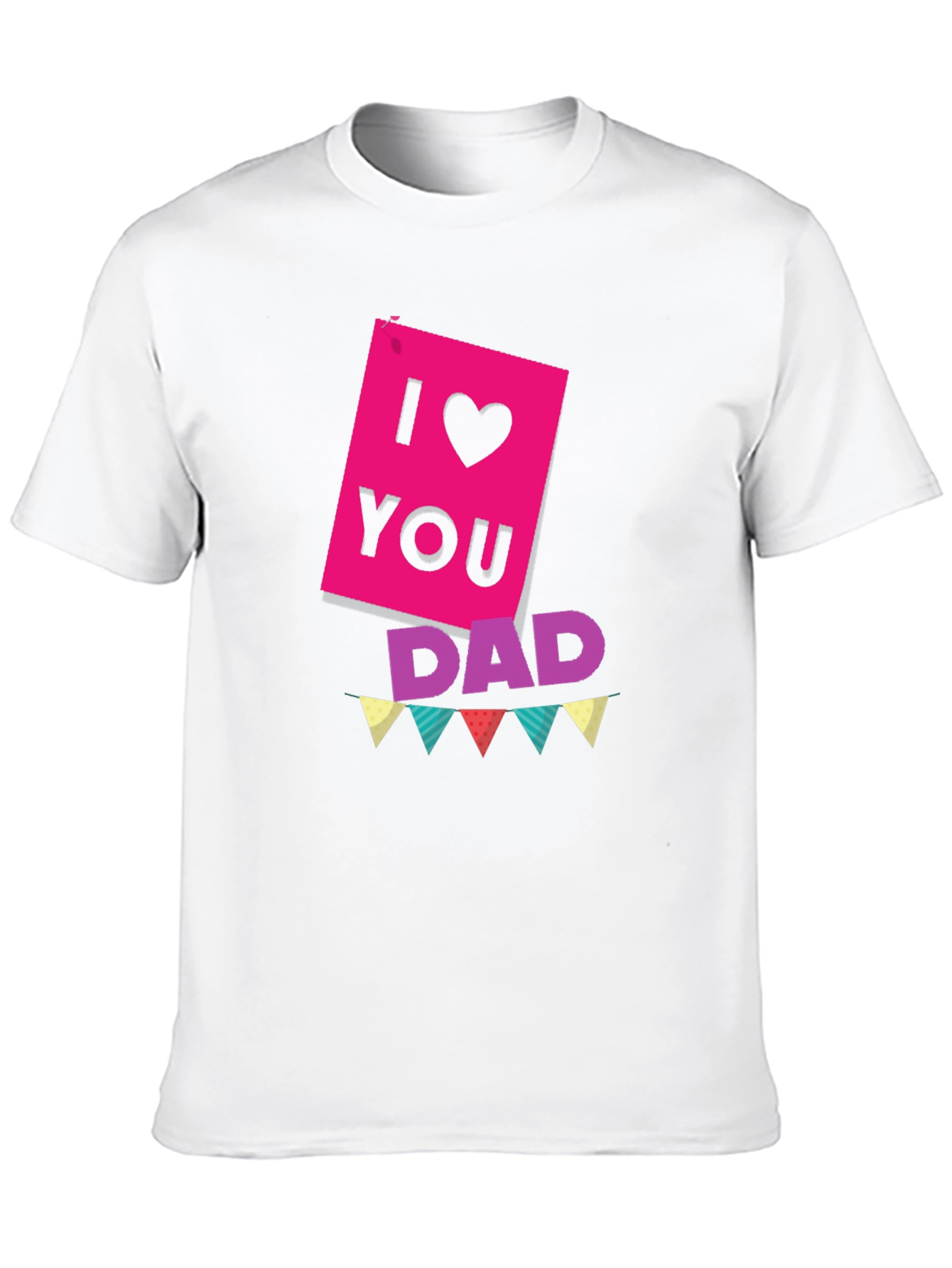 Black I Love You Dad T-Shirt view 10