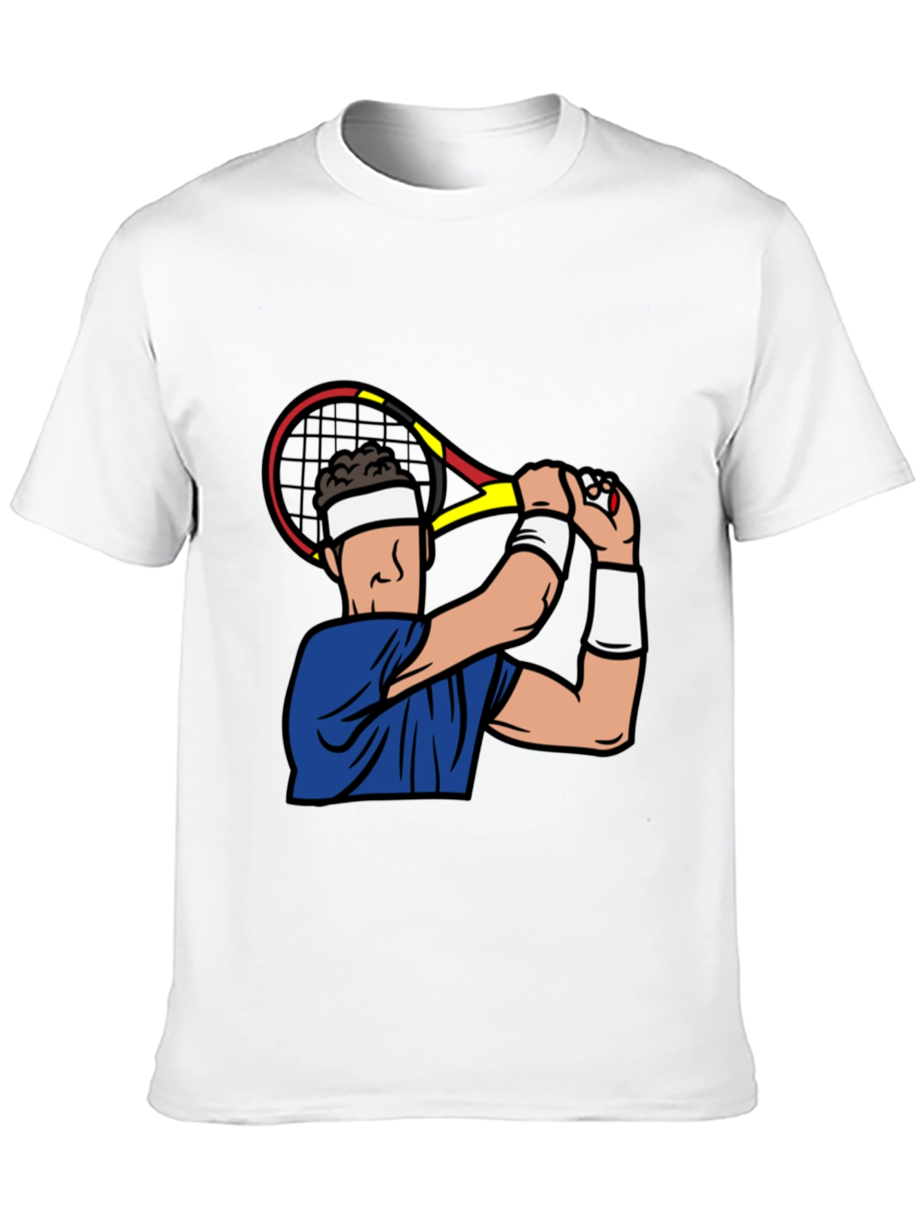 Black Tennis Player Graphic T-Shirt view 10
