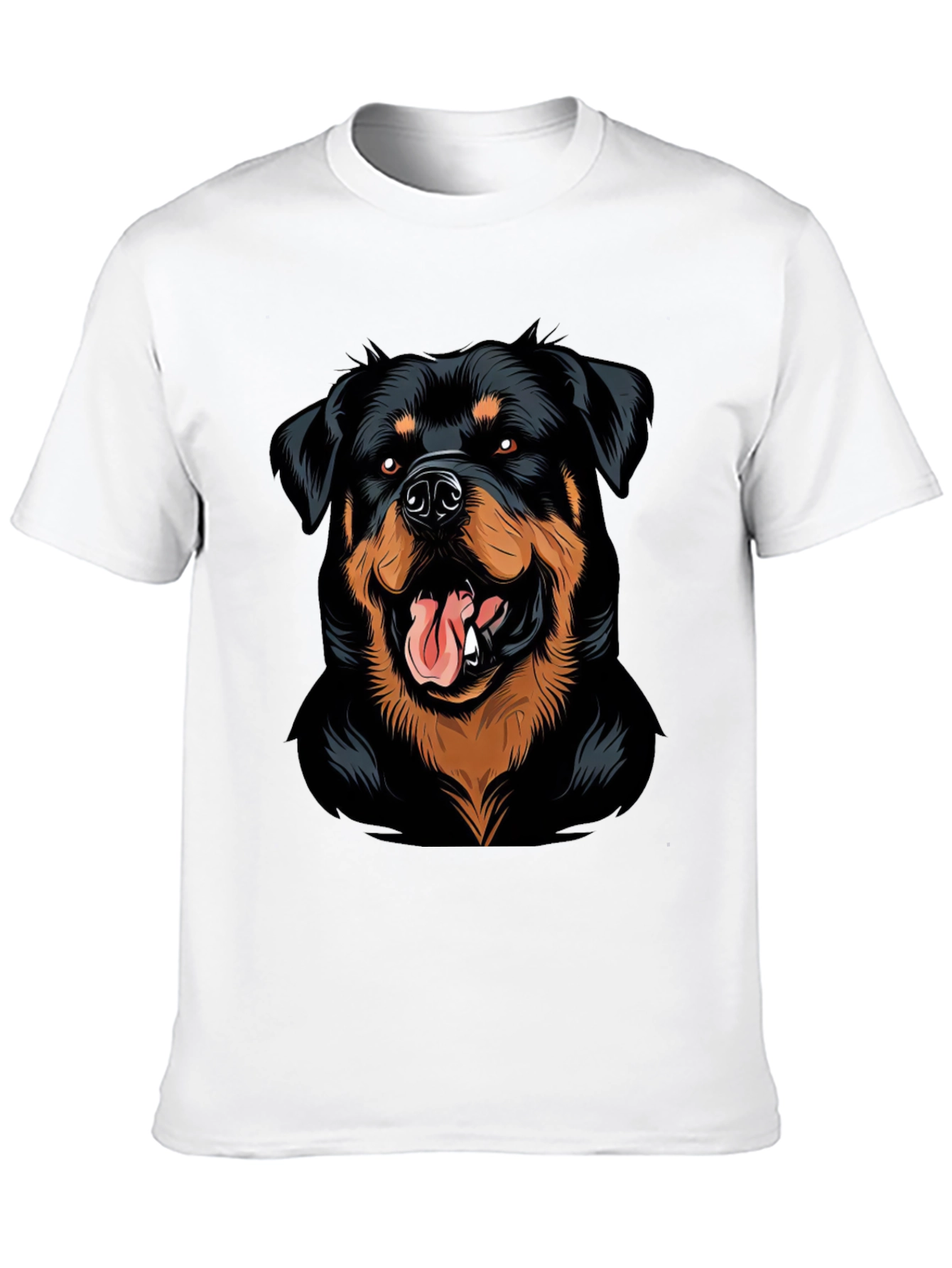 Black Rottweiler Graphic Tee - Black view 10