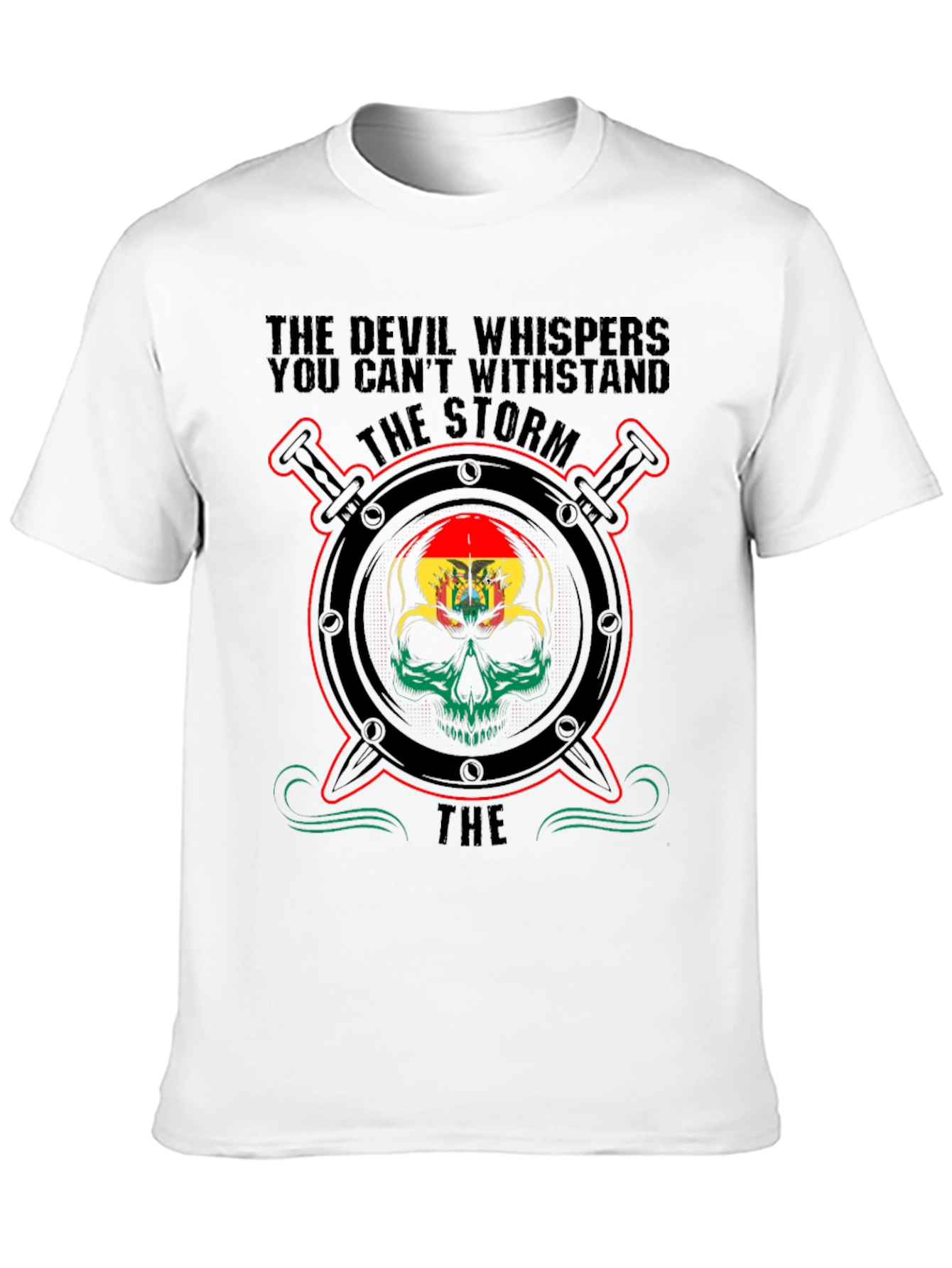 Black Devil Whispers Storm T-Shirt view 10