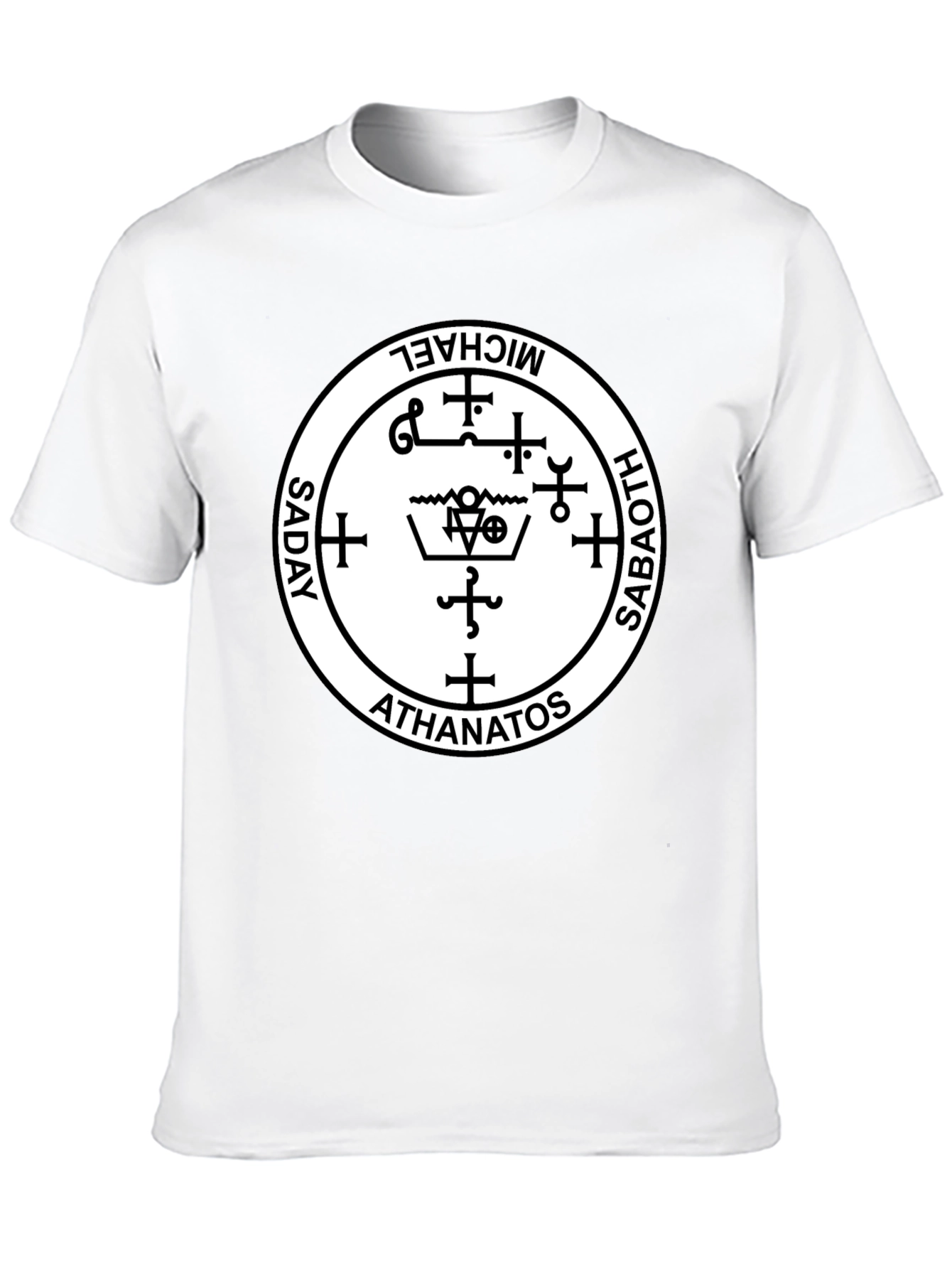 Occult Sigil T-Shirt - Michael, Saboath, Athanatos, Saday - 10