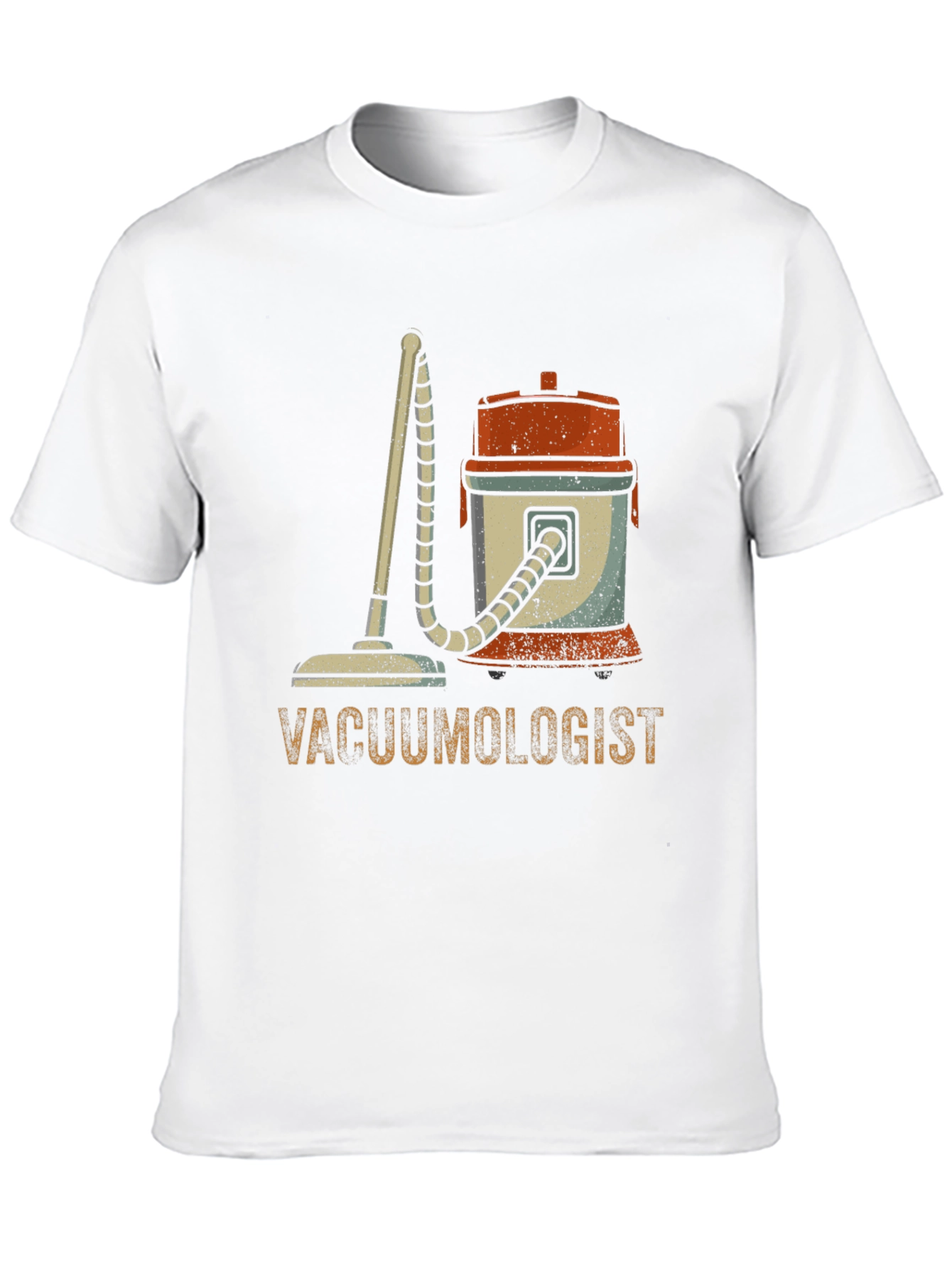 Black Vacuumologist Graphic T-Shirt - Novelty Cleaning Humor Tee view 10