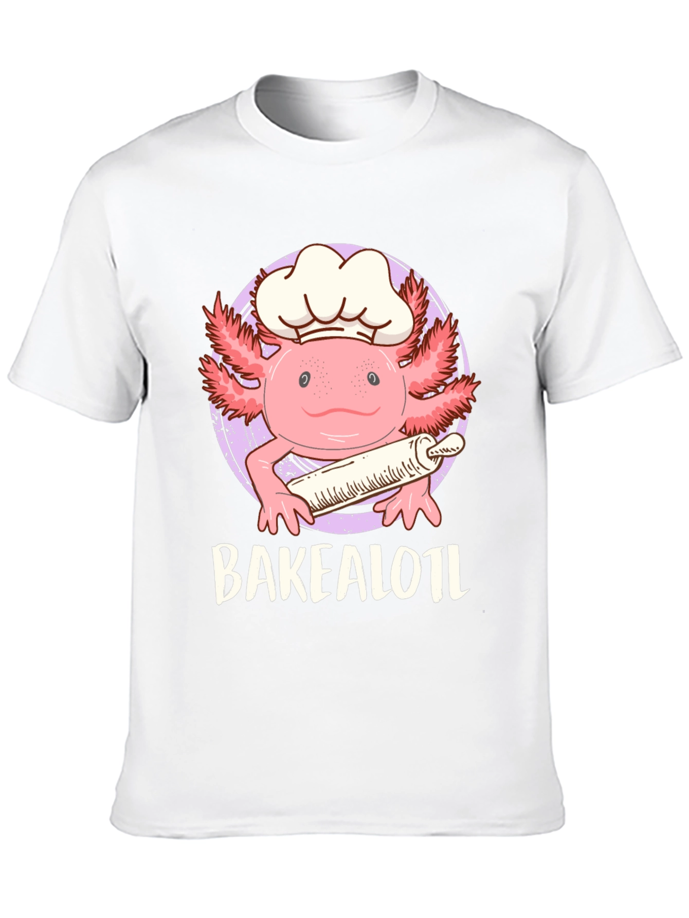Black Bakealotl Axolotl Chef T-Shirt - Cute Baking Tee view 10