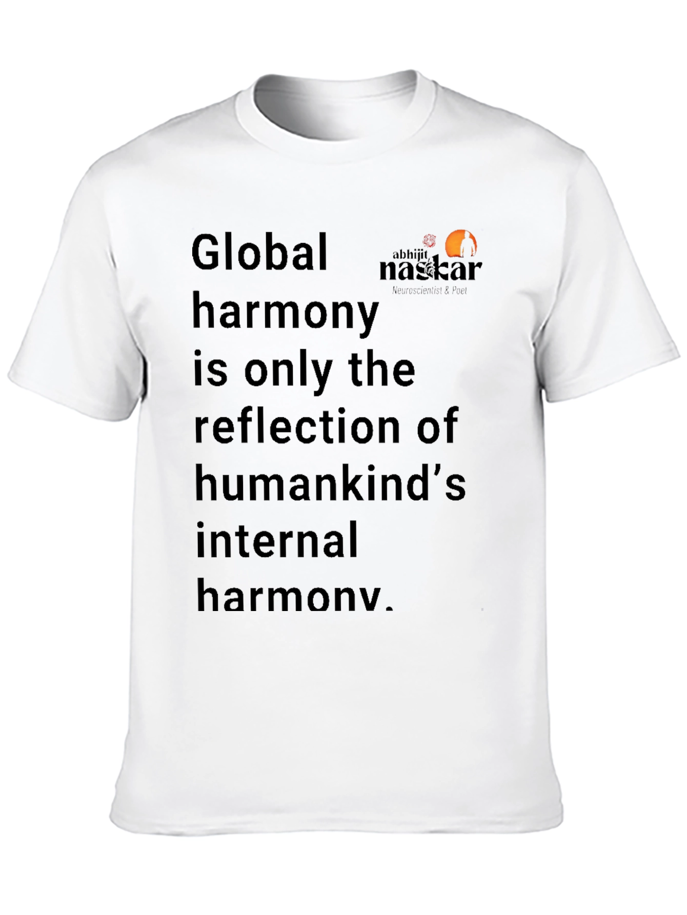 Black Global Harmony Graphic Tee - Unisex Casual T-Shirt view 10