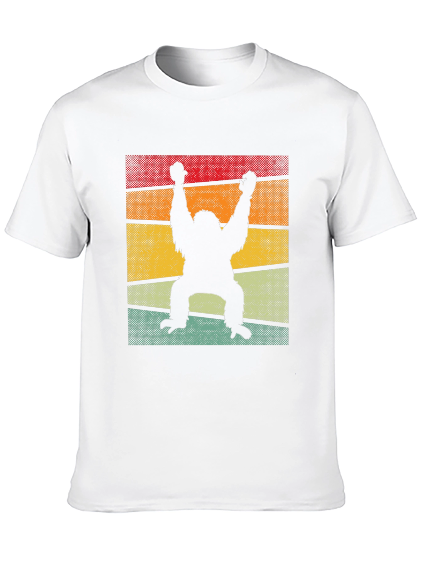 Black Retro Orangutan T-Shirt - Vintage Style Ape Tee view 10