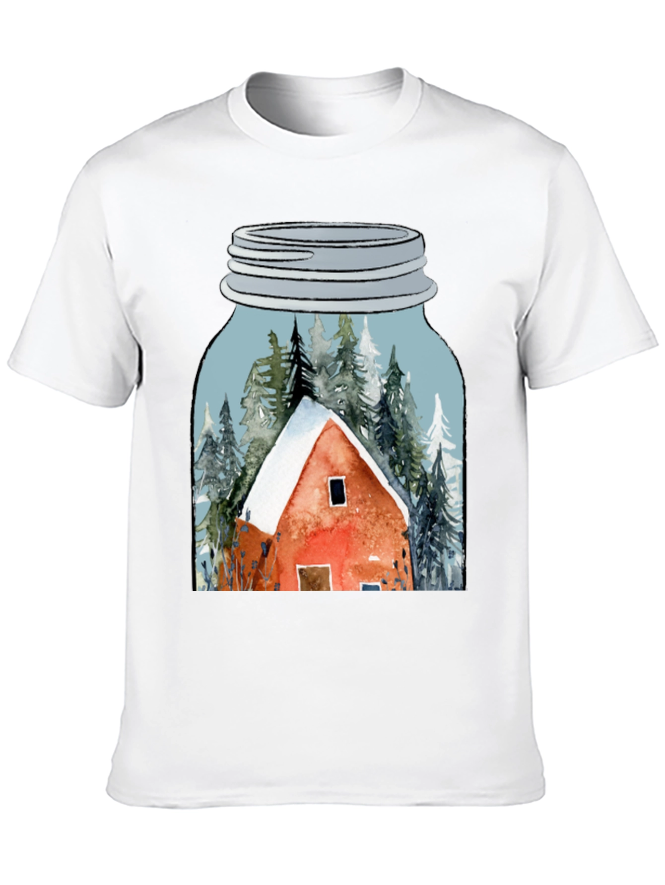 Black Cabin in a Jar Graphic Tee view 10