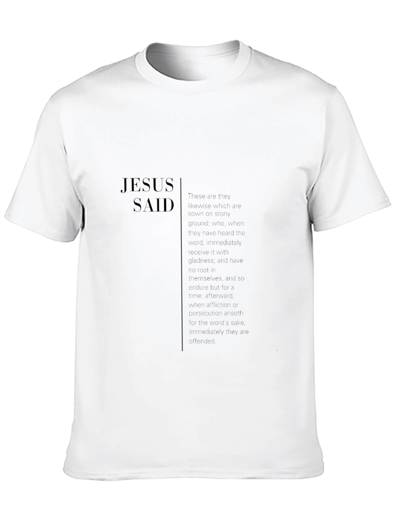 Black Faith-Based Jesus Said T-Shirt view 10