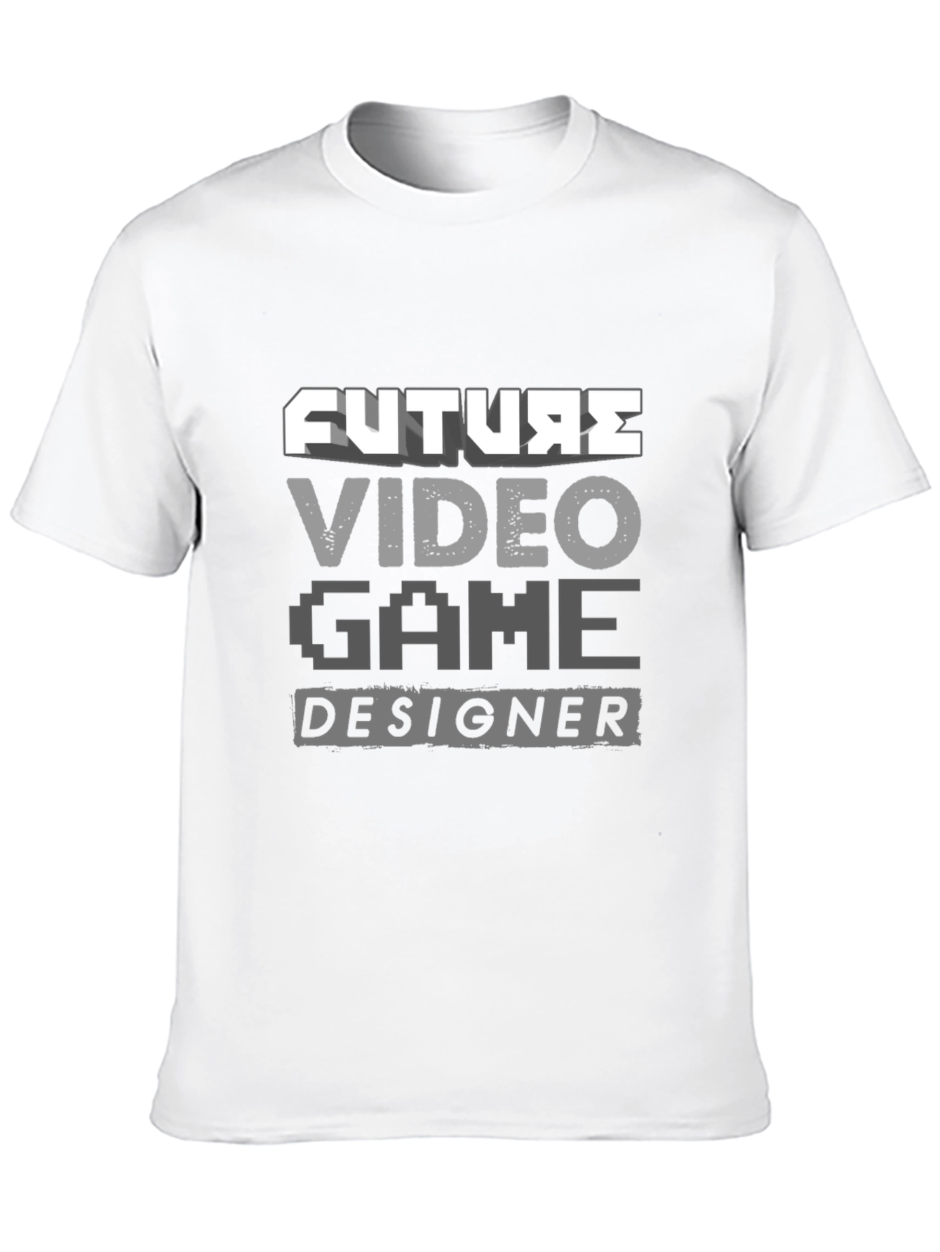 Black Future Video Game Designer T-Shirt - Gamer Career Tee view 10