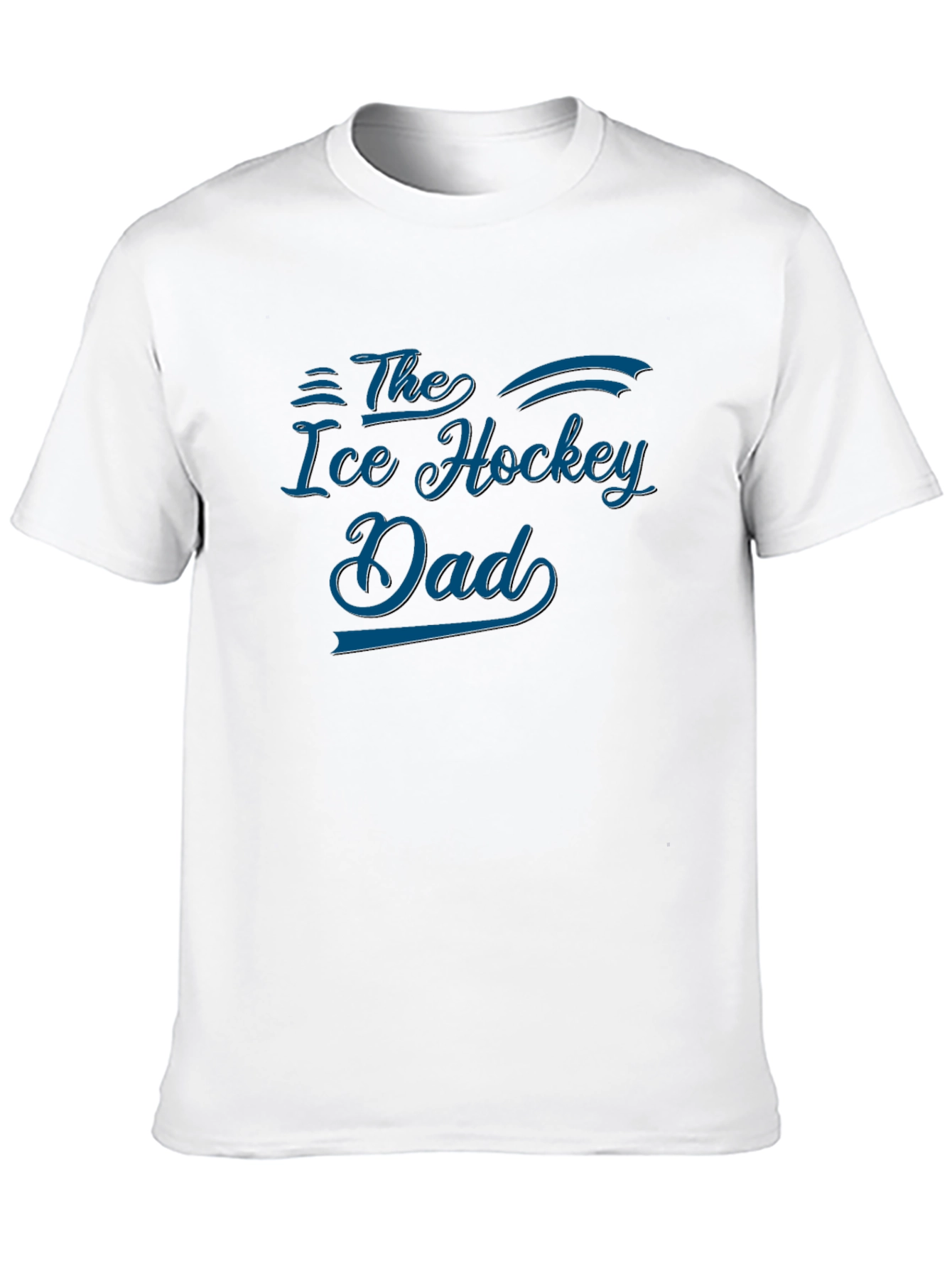 Black The Ice Hockey Dad T-Shirt - Black Cotton Tee view 10