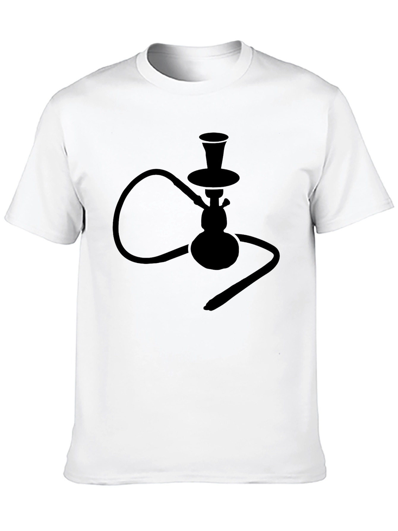 Black Hookah Silhouette T-Shirt - Cool & Unique Design view 10