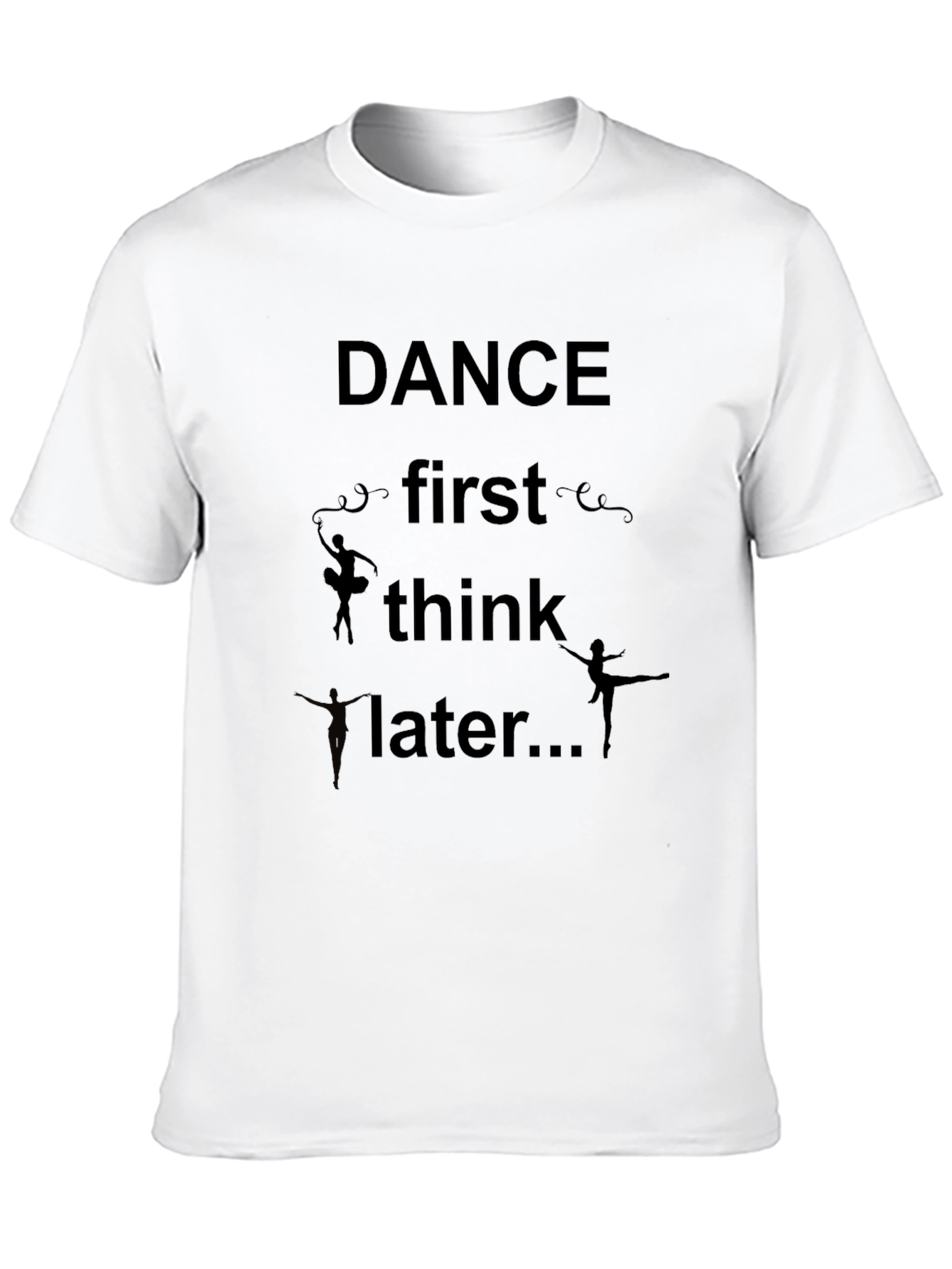 Black Dance First Think Later Graphic Tee view 10
