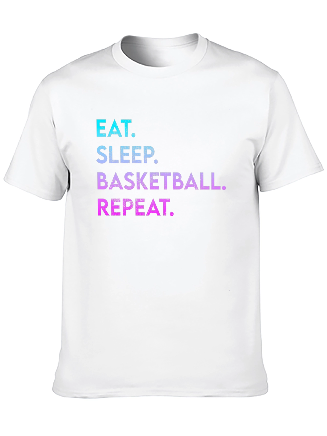 Black Eat Sleep Basketball Repeat Graphic Tee view 10