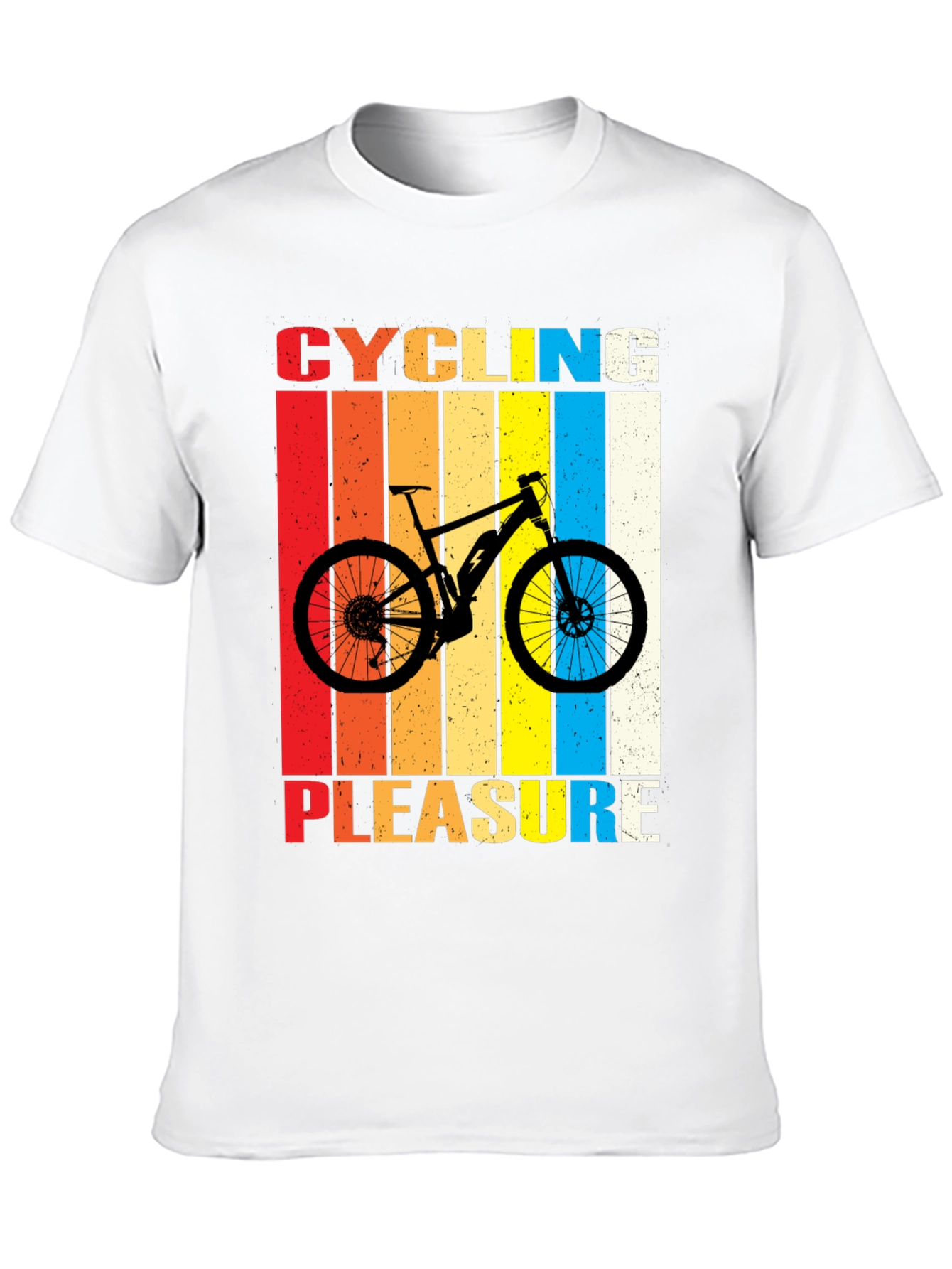 Black Cycling Pleasure Graphic T-Shirt view 10