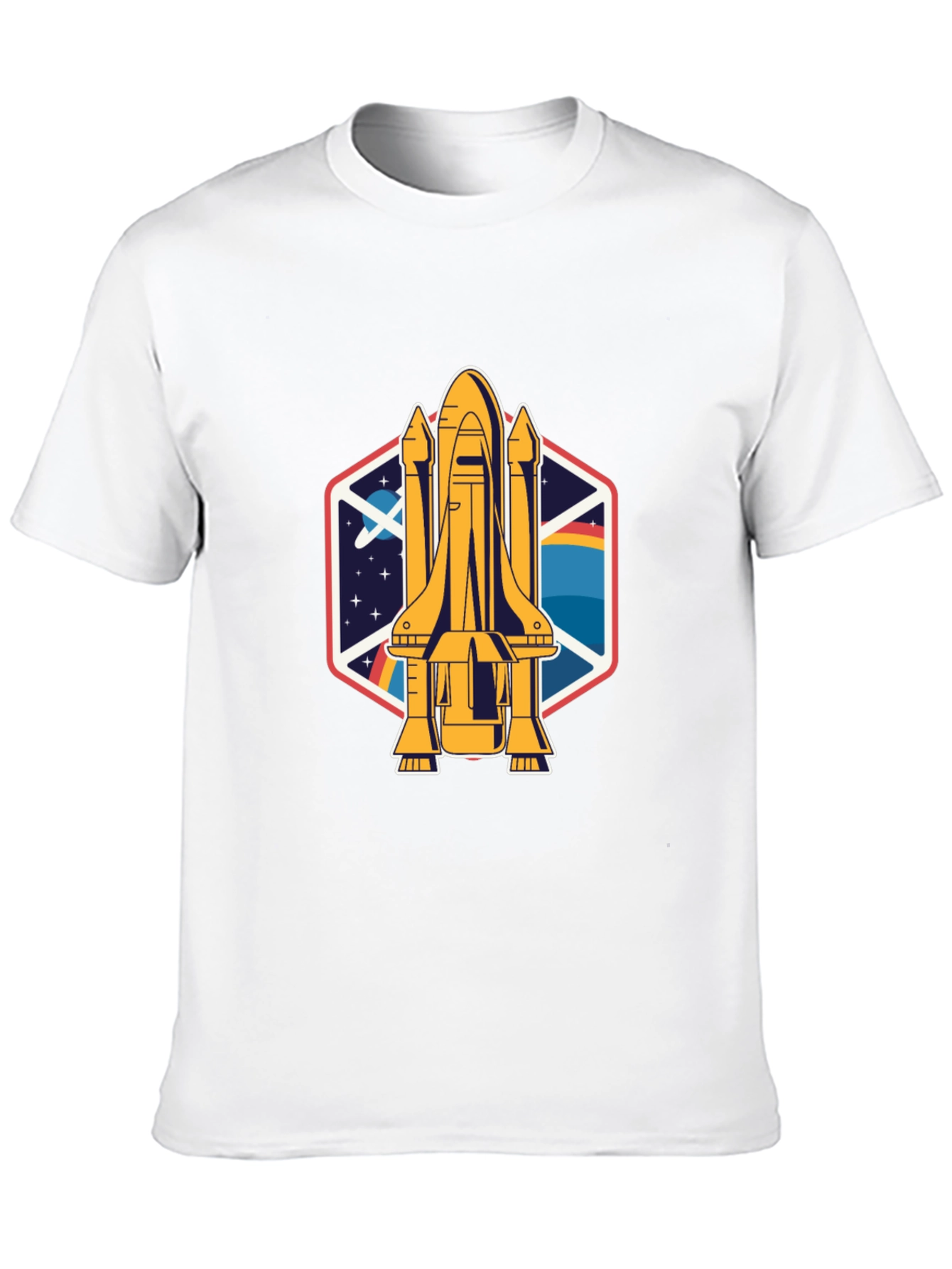 Black Space Shuttle Graphic Tee - Unisex view 10