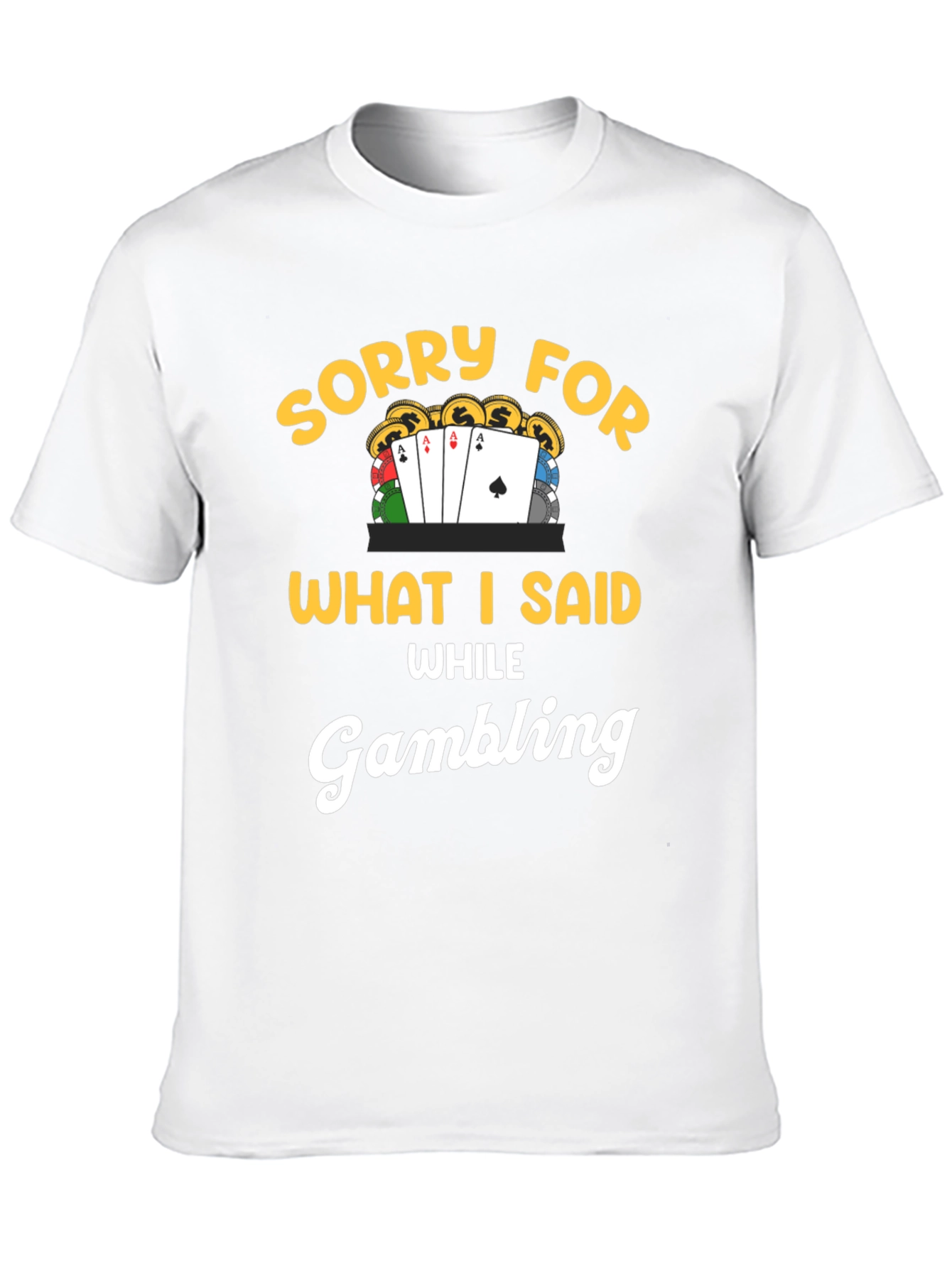 Black Sorry Gambling T-Shirt view 10