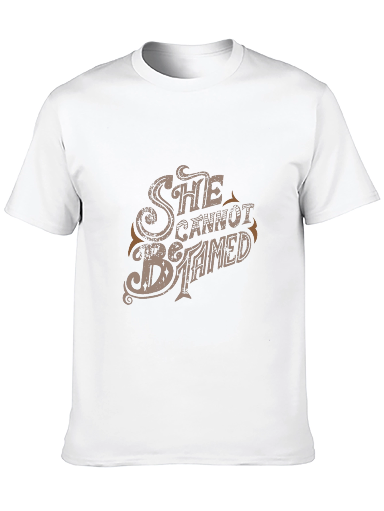 Black She Cannot Be Tamed Graphic T-Shirt view 10