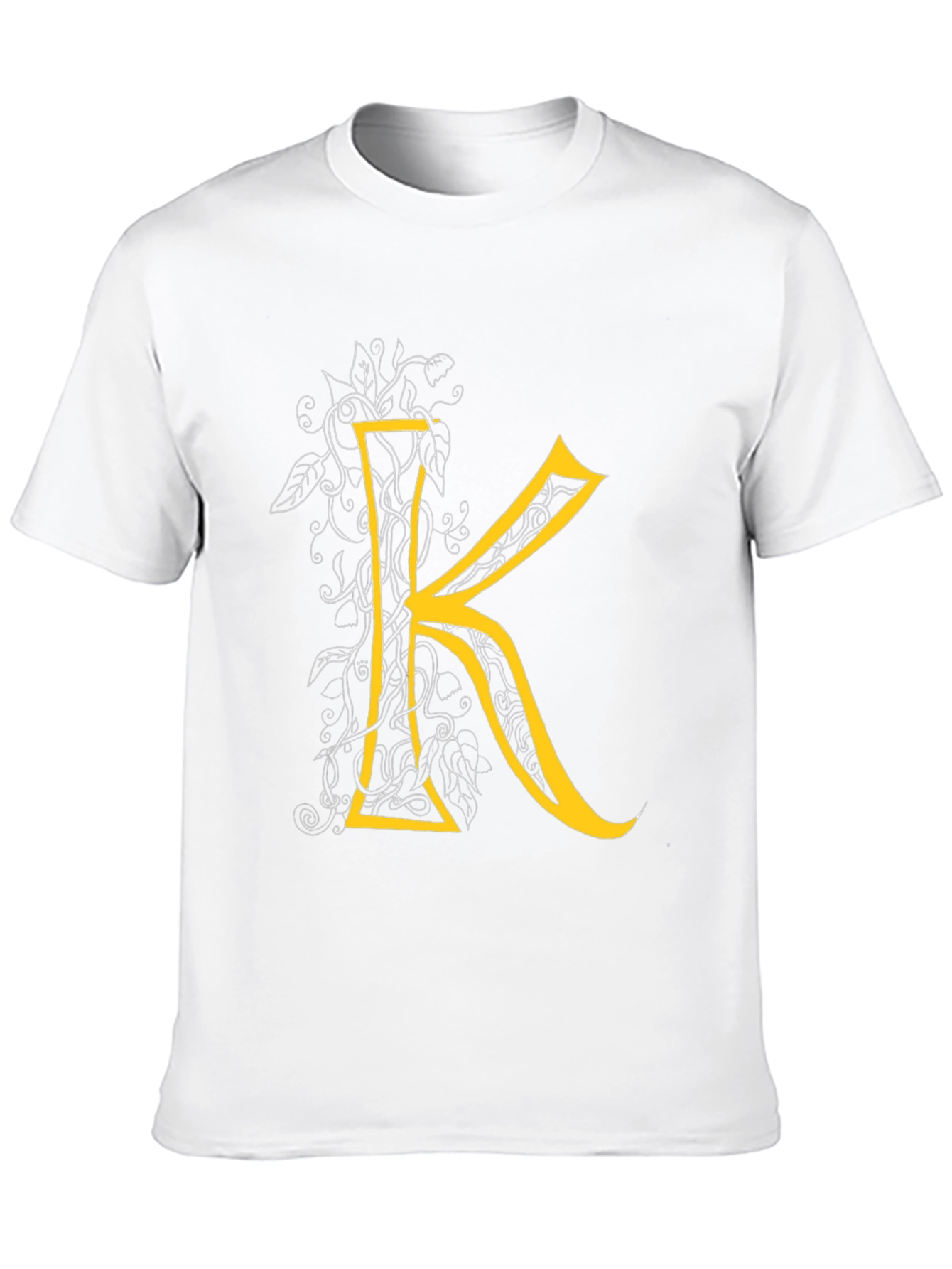 Black Letter K Graphic Tee - Black Cotton Blend view 10