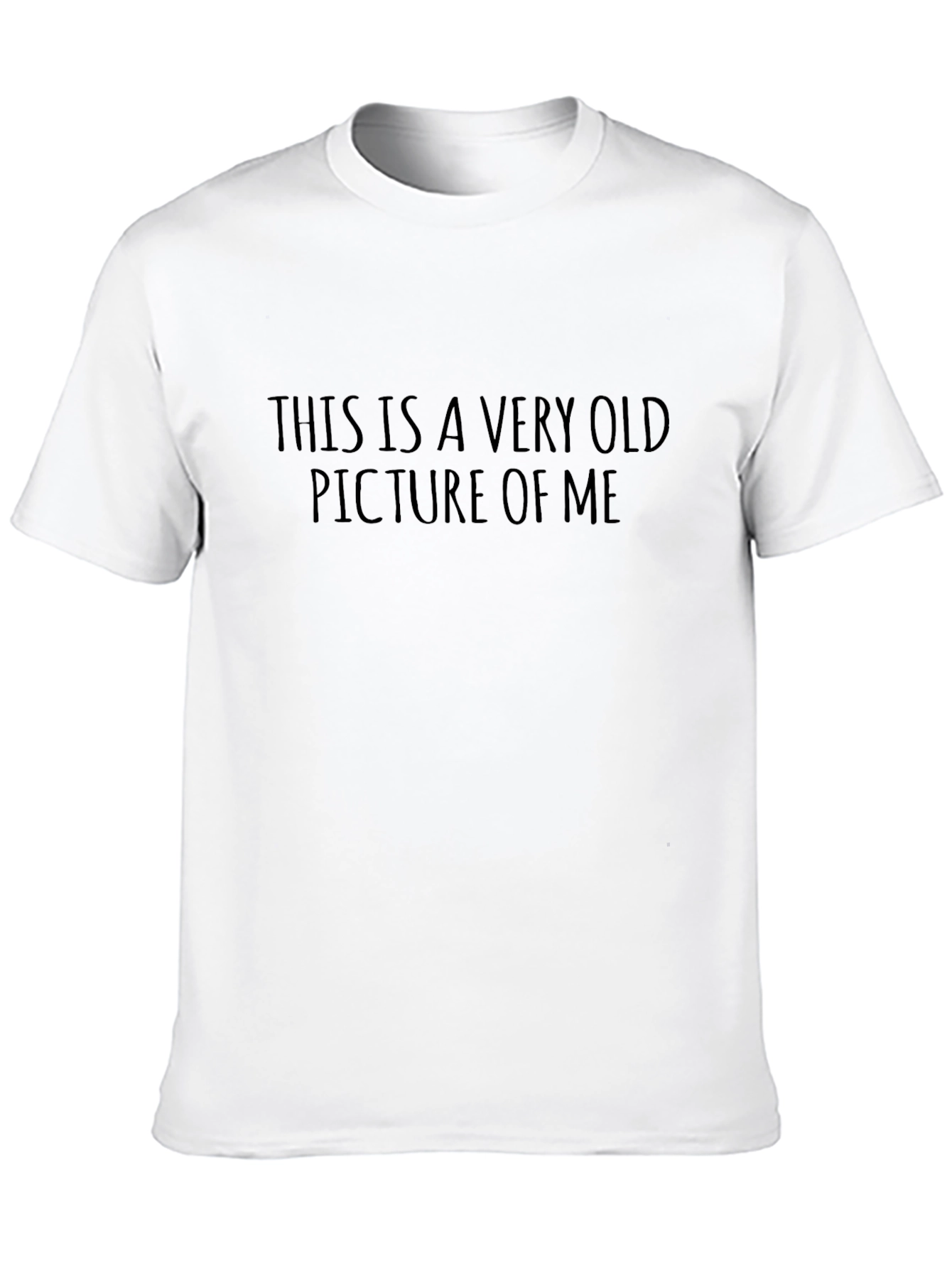 Black Funny Old Picture T-Shirt - Classic Black Tee view 10